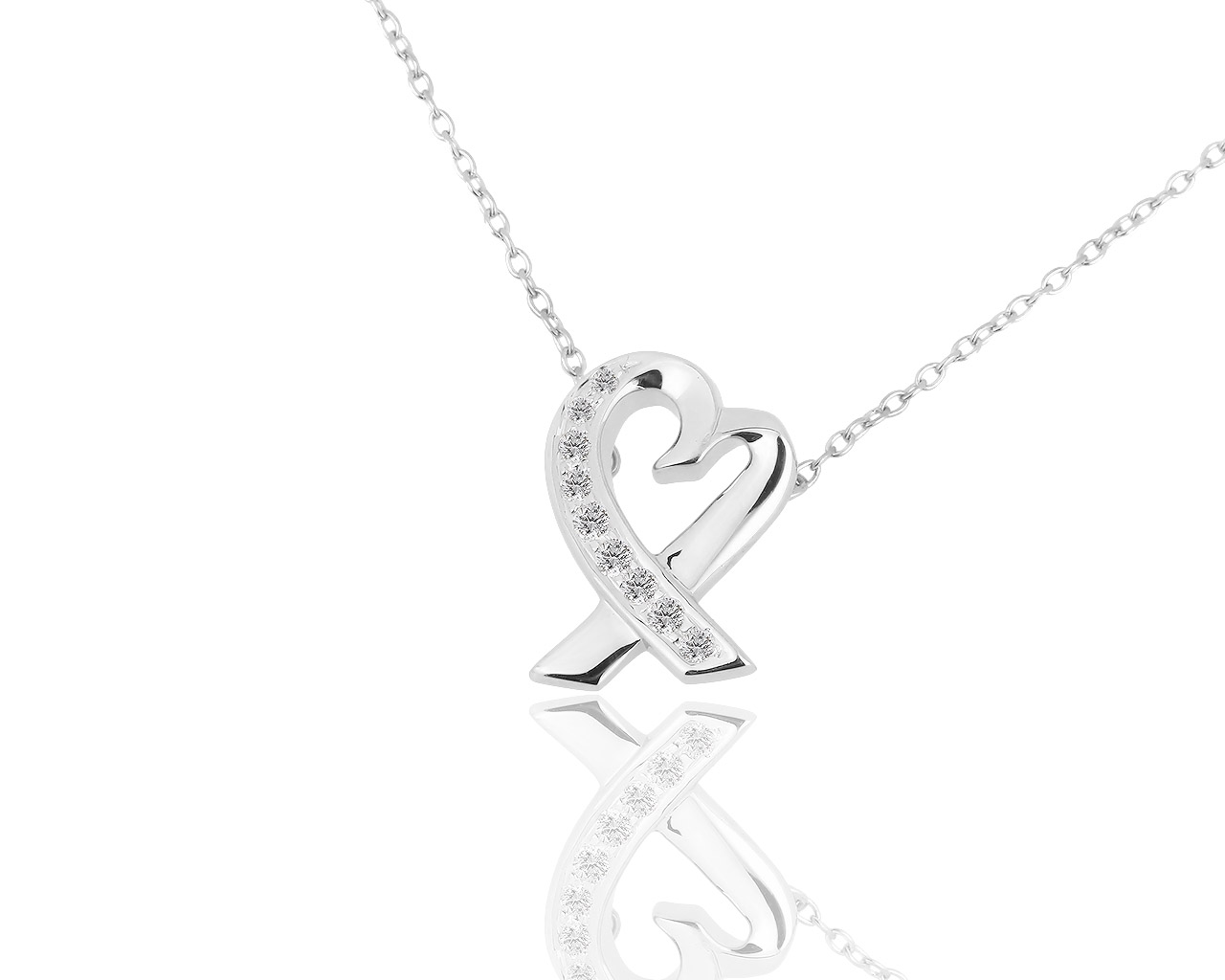 Золотой кулон с бриллиантами 0.13ct Tiffany&Co Paloma Picasso 140918/1