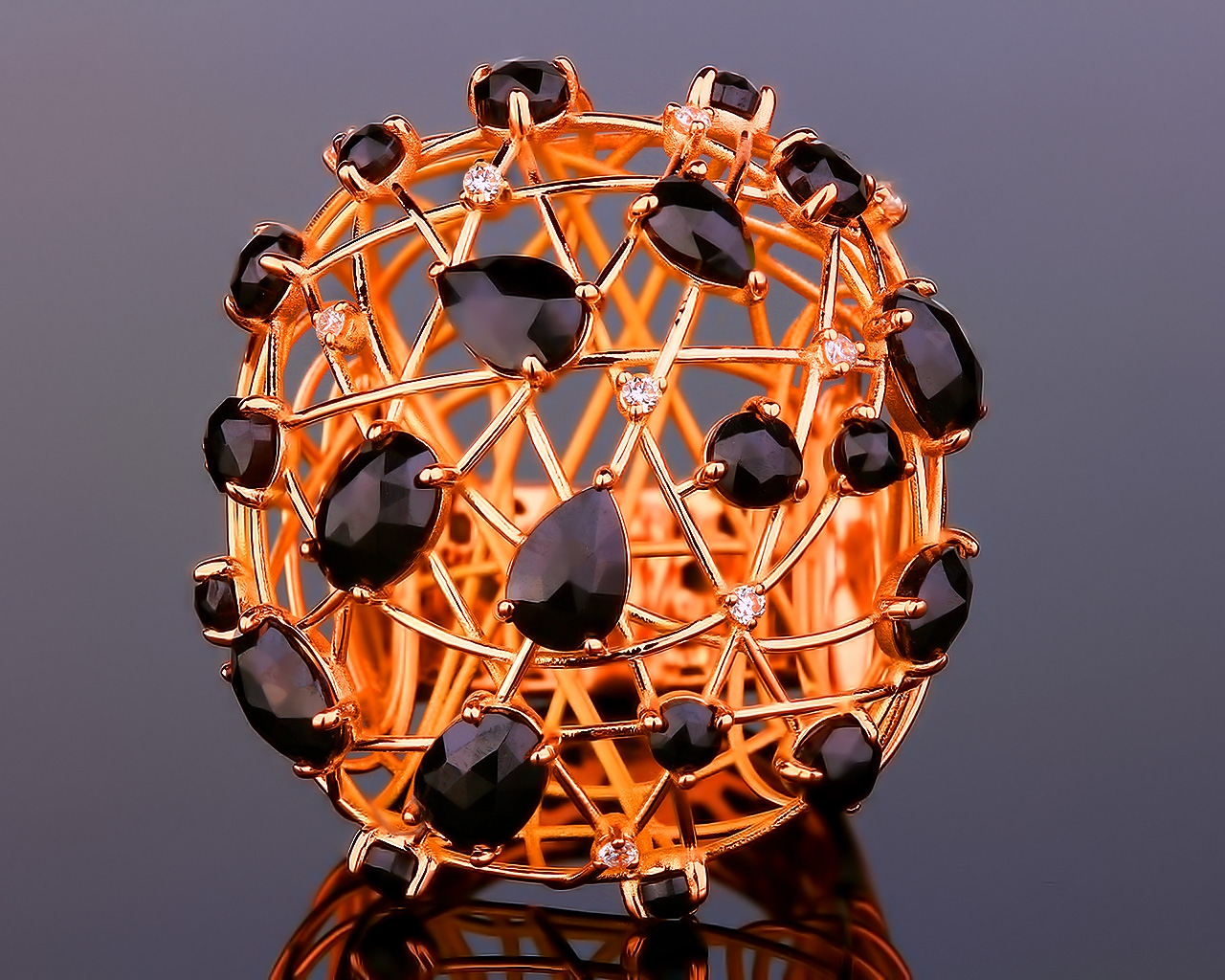 Золотое кольцо с бриллиантами 0.15ct Giovanni Ferraris 070317/7