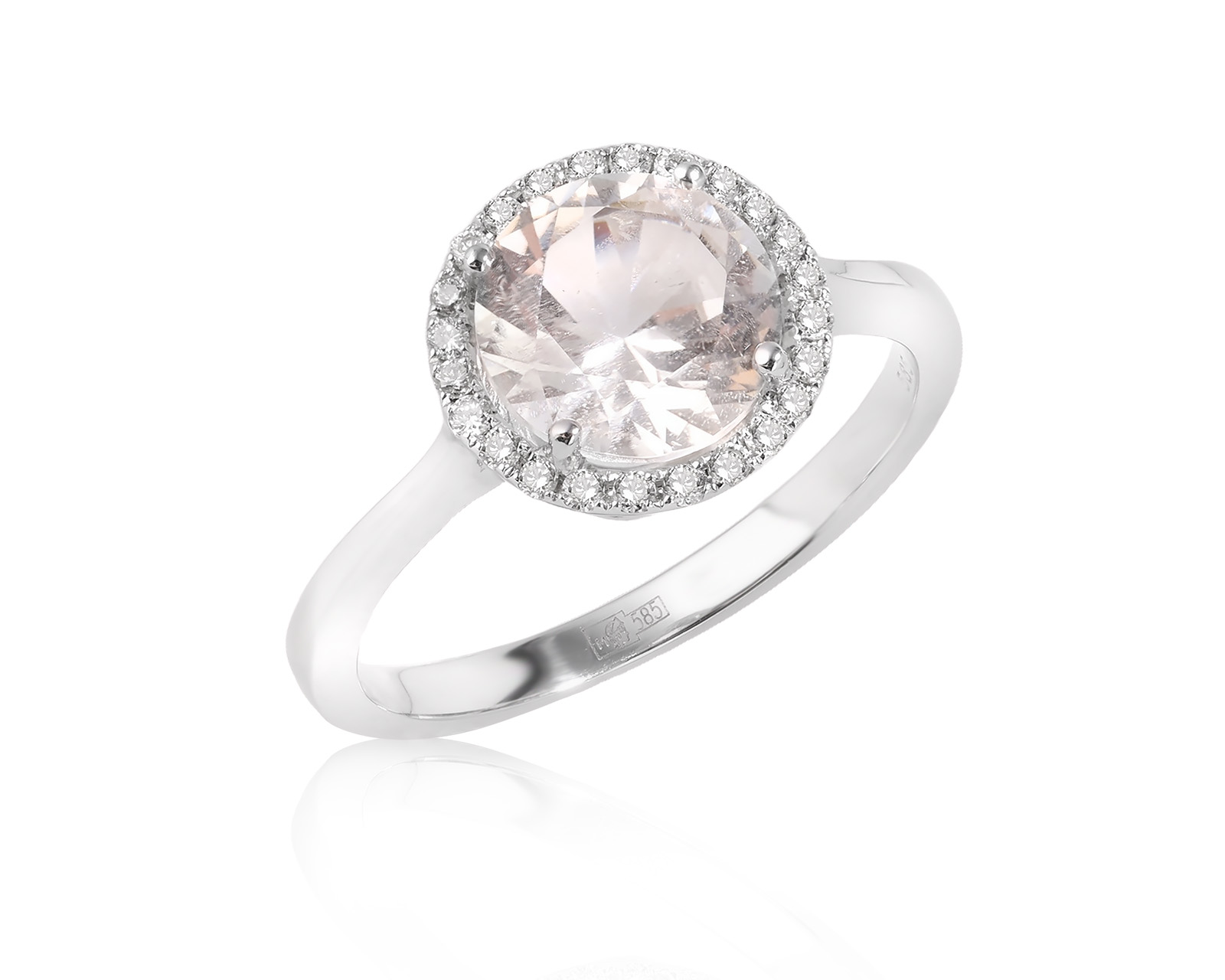 Золотое кольцо с фенакитом 1.80ct и бриллиантами 0.12ct 270226/2