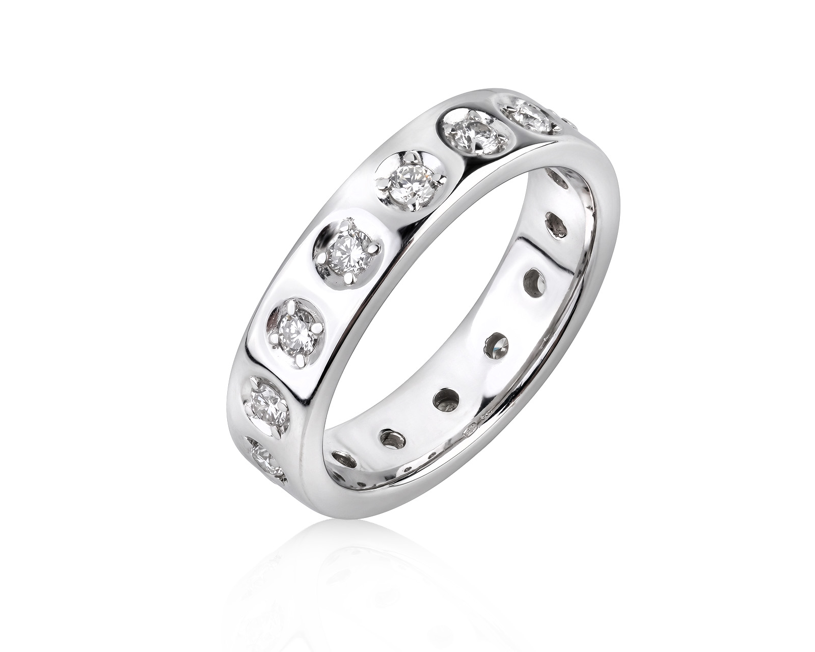 Золотое кольцо с бриллиантами 0.46ct 280826/1