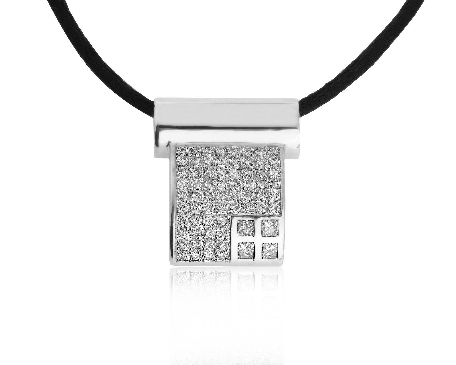 Солидный золотой кулон с бриллиантами 1.60ct 010621/18