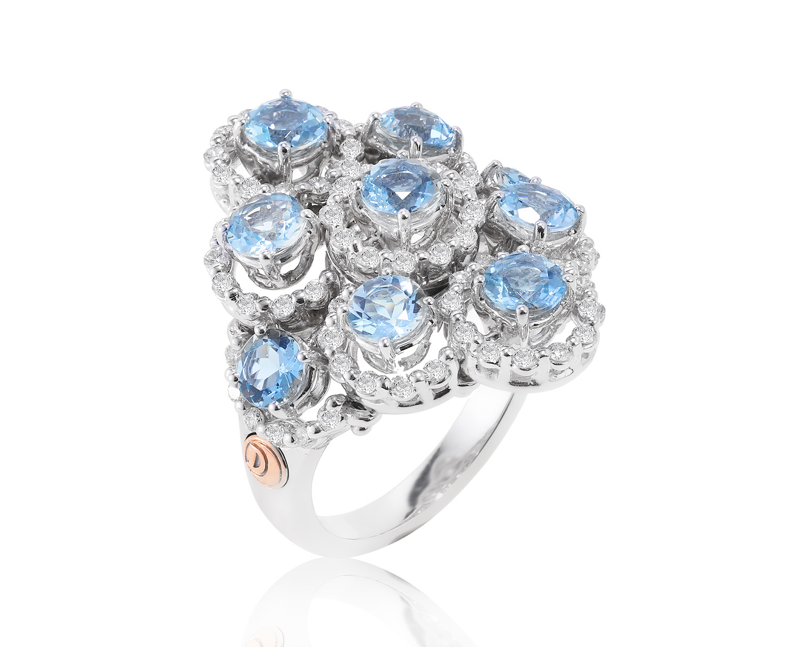 Оригинальное золотое кольцо Damiani Juliette 160223/3