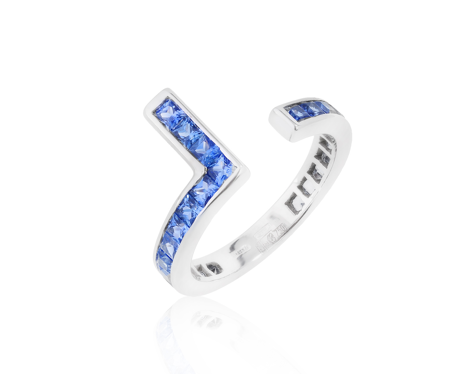 Оригинальное золотое кольцо с сапфирами 1.44ct Gucci 220622/11