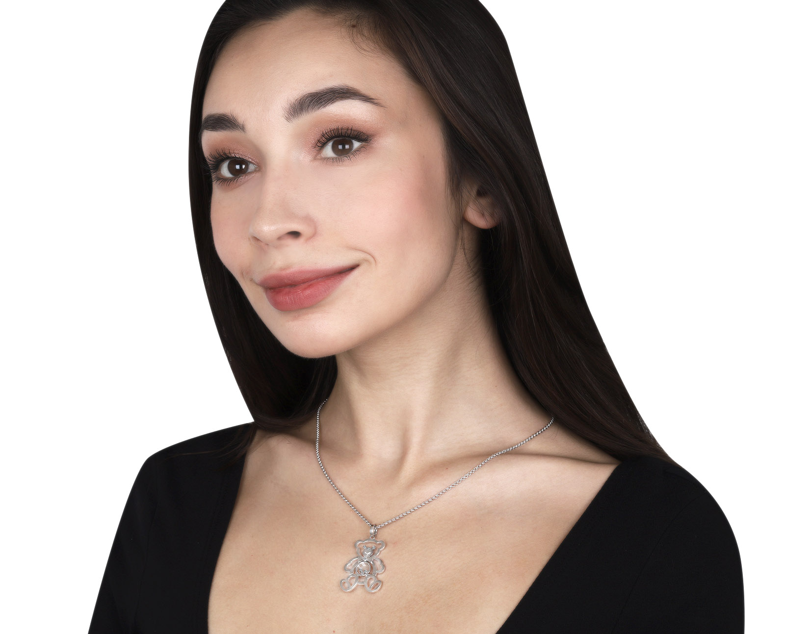 Оригинальный золотой кулон с бриллиантами 0.18ct Chopard Happy Diamonds Teddy Bear