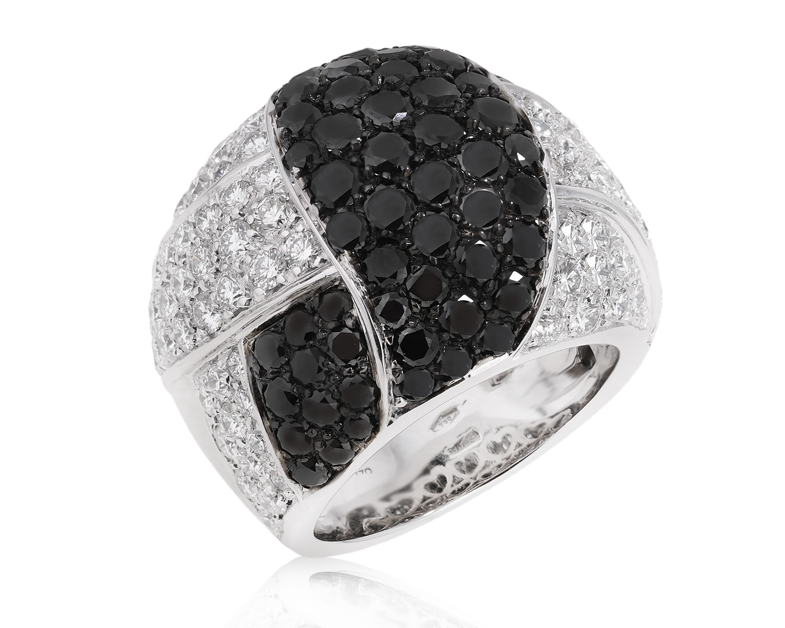 Оригинальное золотое кольцо с бриллиантами 5.56ct Leo Pizzo 230725/2