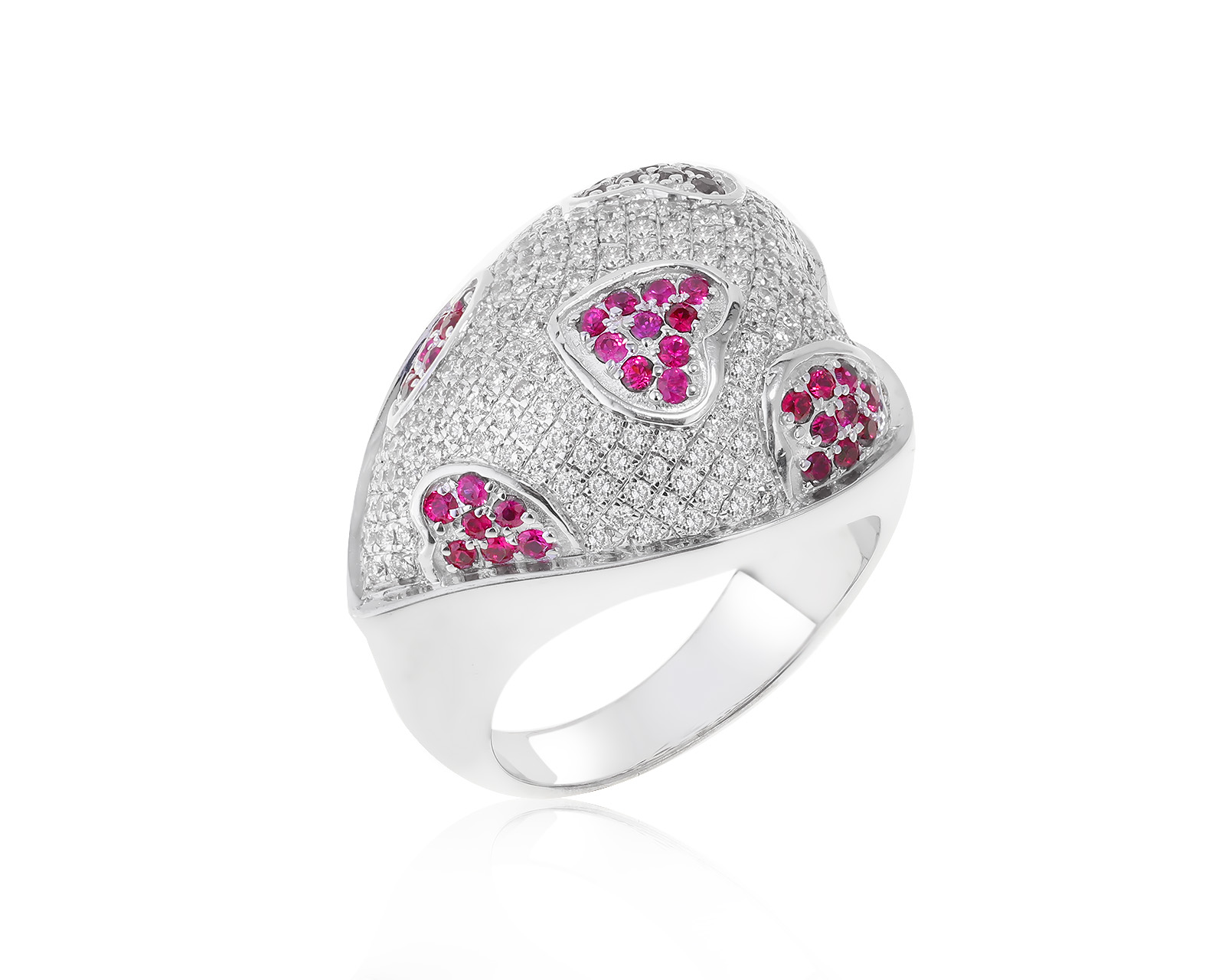 Прекрасное золотое кольцо с рубинами 0.90ct 090622/6 Прекрасное золотое кольцо с рубинами 0.90ct 090622/6