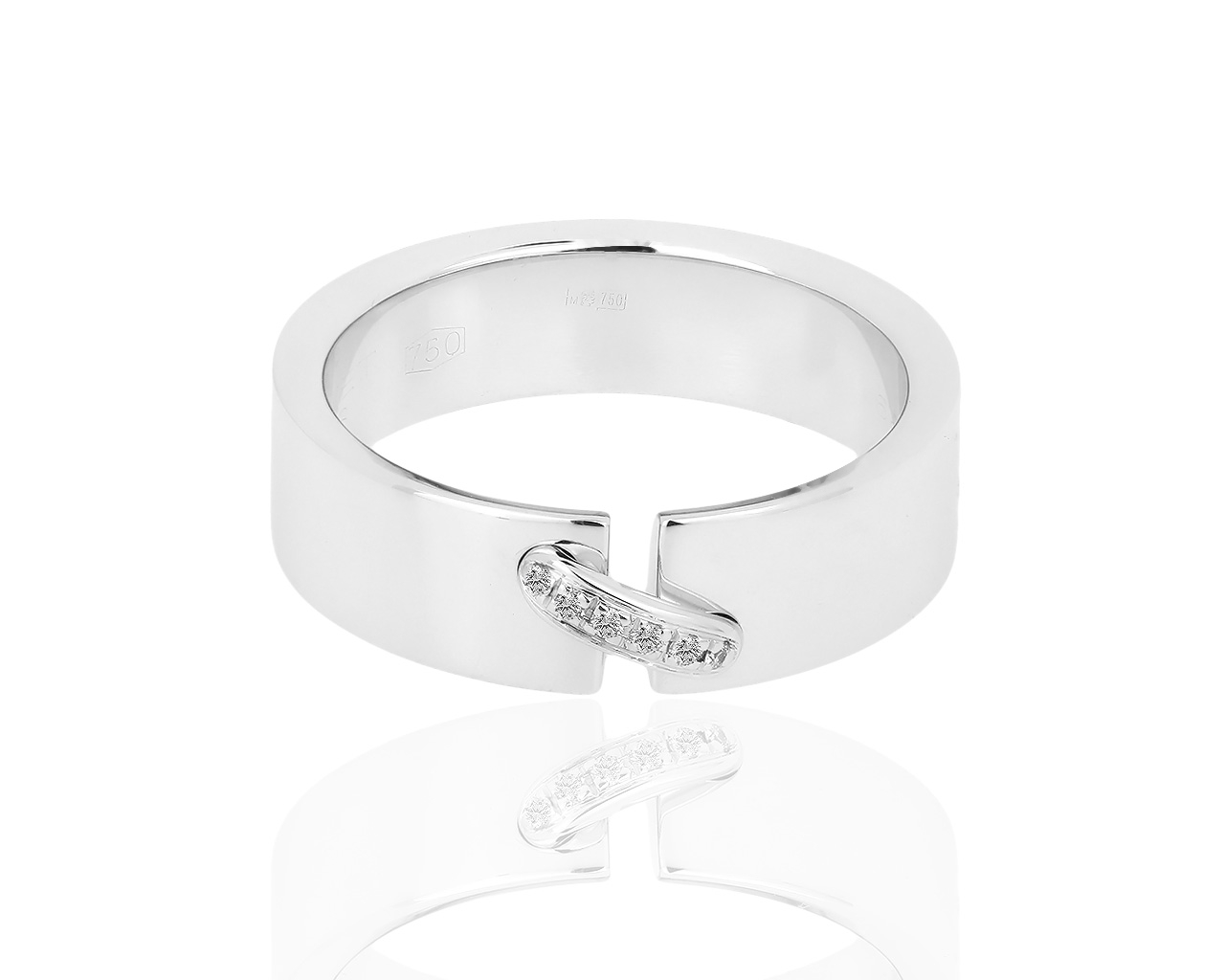 Оригинальное золотое кольцо с бриллиантами 0.05ct Chaumet Liens 211118/2