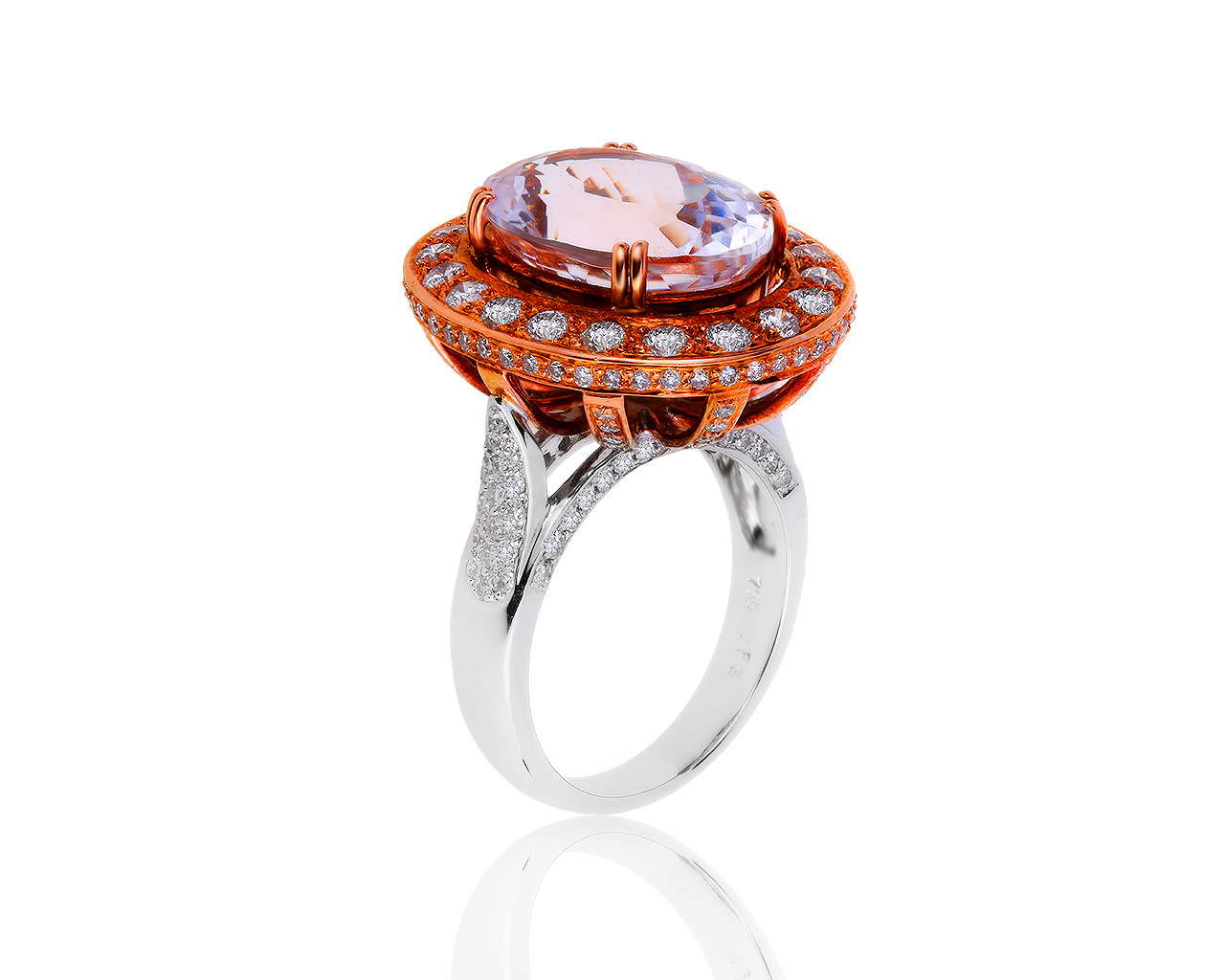 Завораживающее золотое кольцо с бриллиантами 1.70ct 270819/9 Завораживающее золотое кольцо с бриллиантами 1.70ct 270819/9
