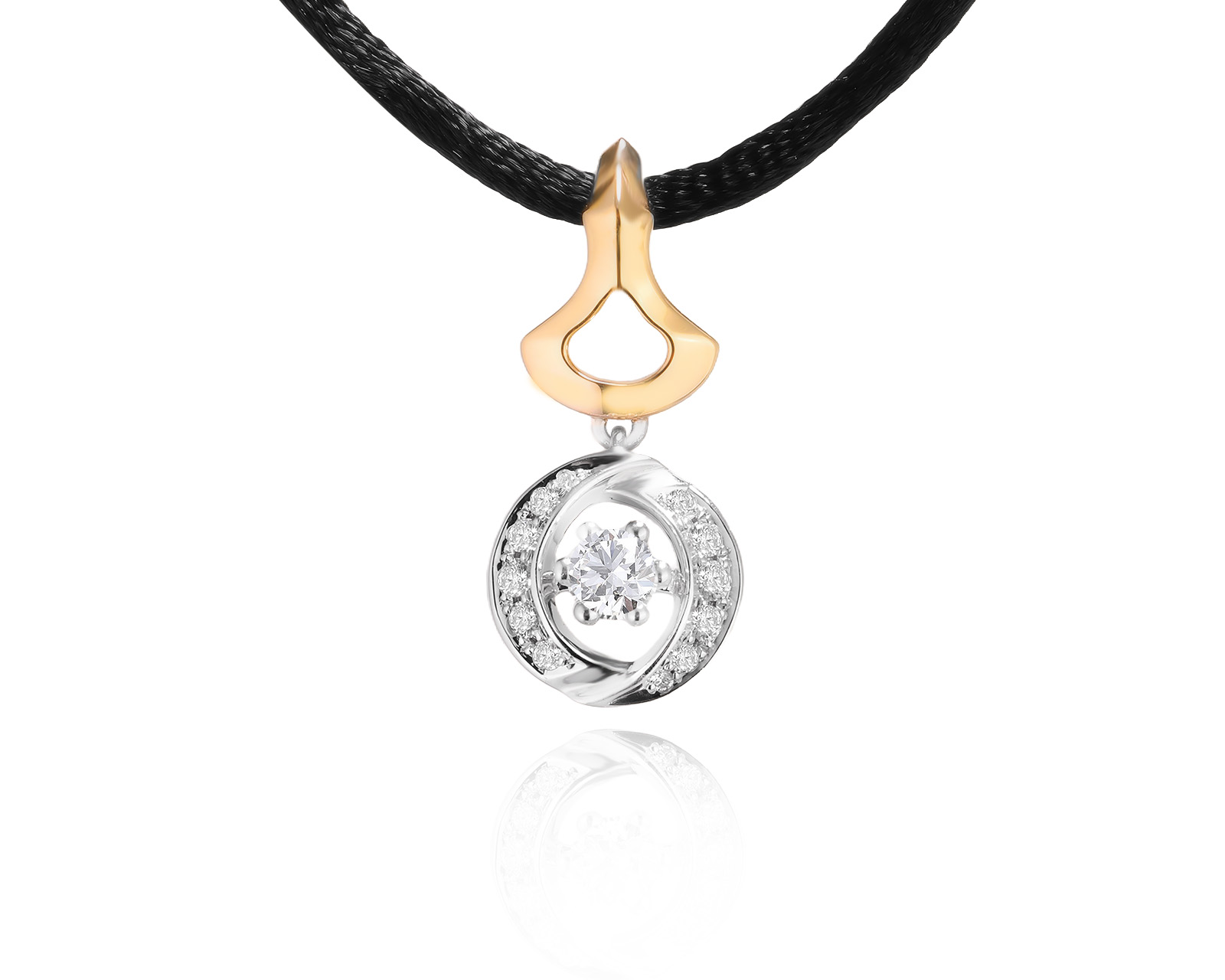 Золотой кулон с бриллиантами 0.35ct 230326/5