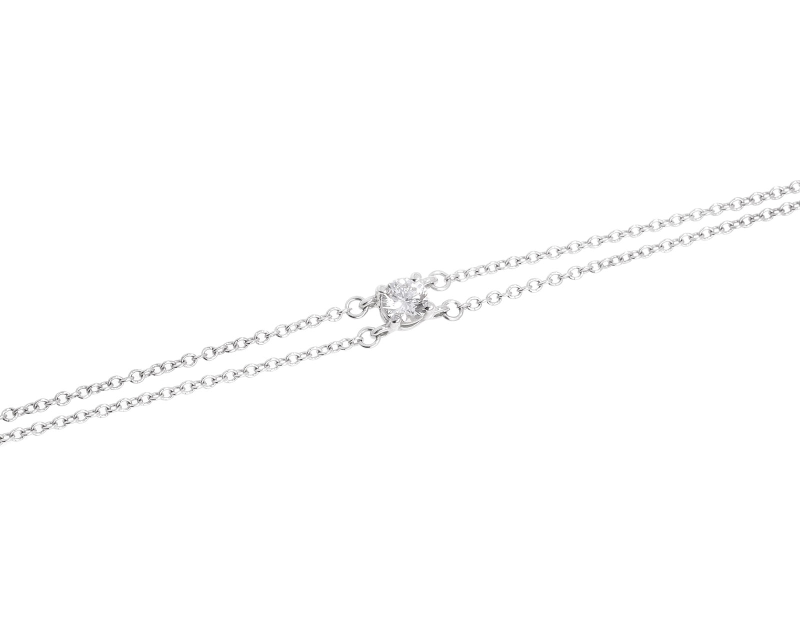 Оригинальный платиновый браслет Tiffany&Co Solitaire
