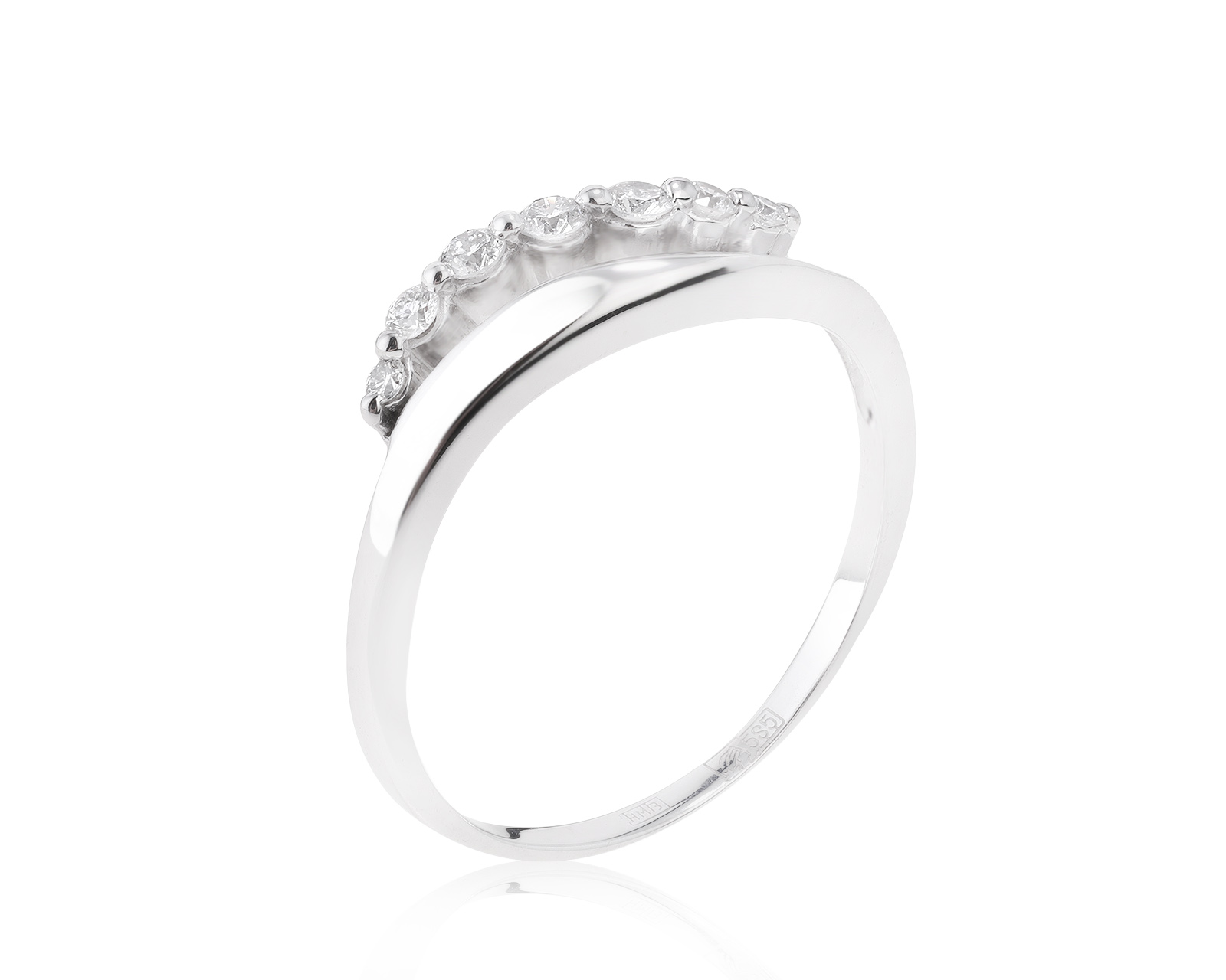 Царское золотое кольцо с бриллиантами 0.25ct 151221/14