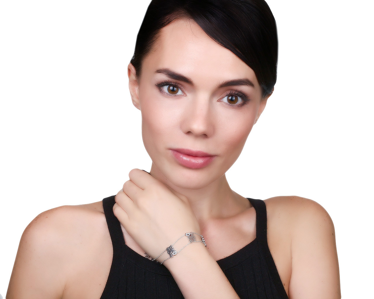 Оригинальный золотой браслет с бриллиантами 0.15ct Pasquale Bruni