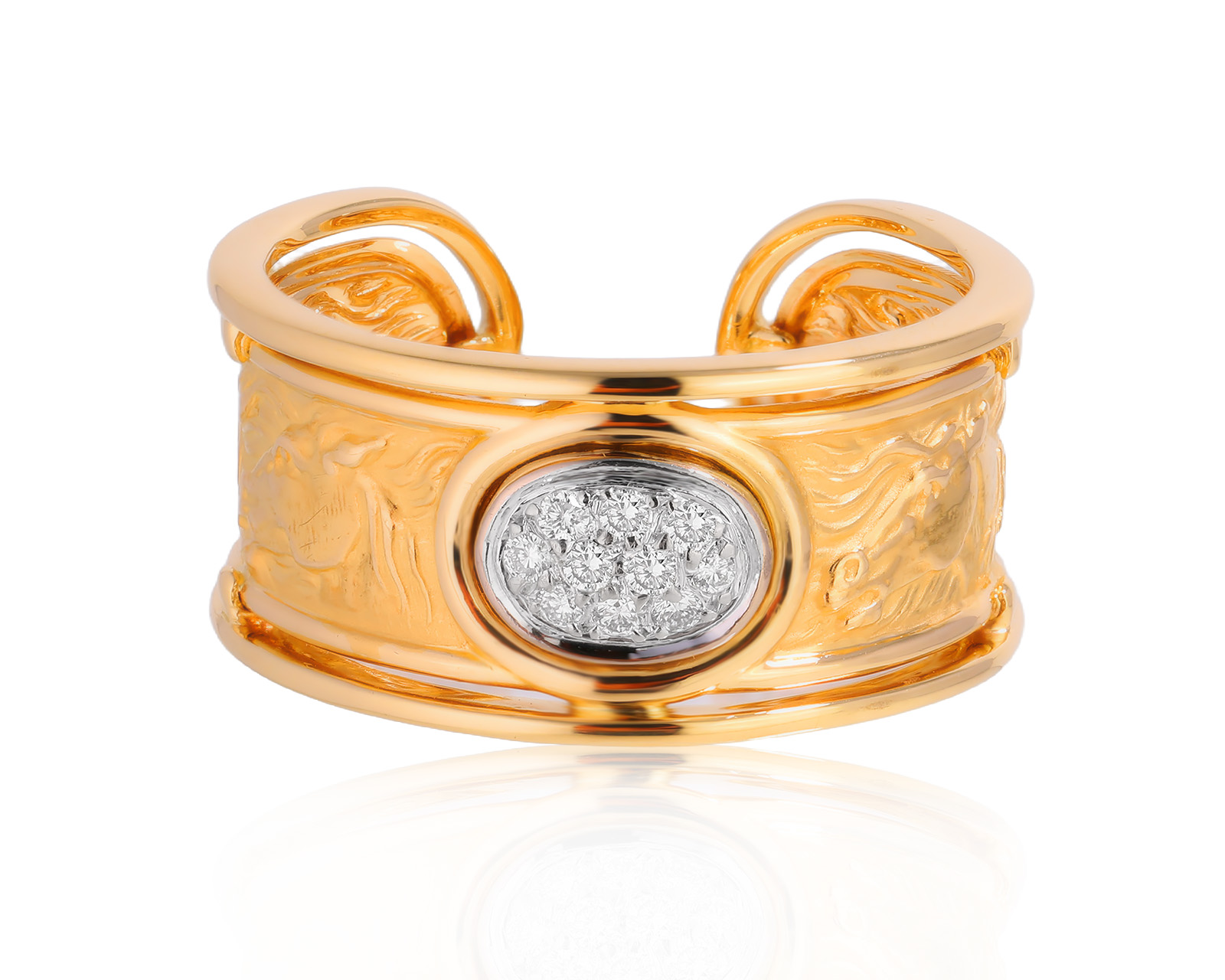 Оригинальное золотое кольцо Carrera y Carrera Horse