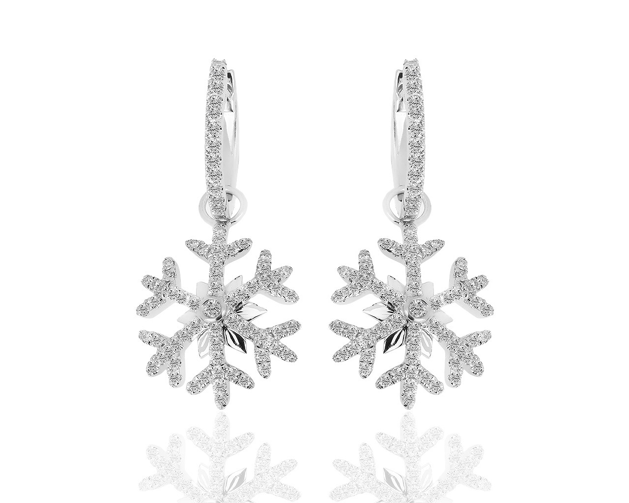 Золотые серьги с бриллиантами 0.65ct A.E.Kochert 131118/12