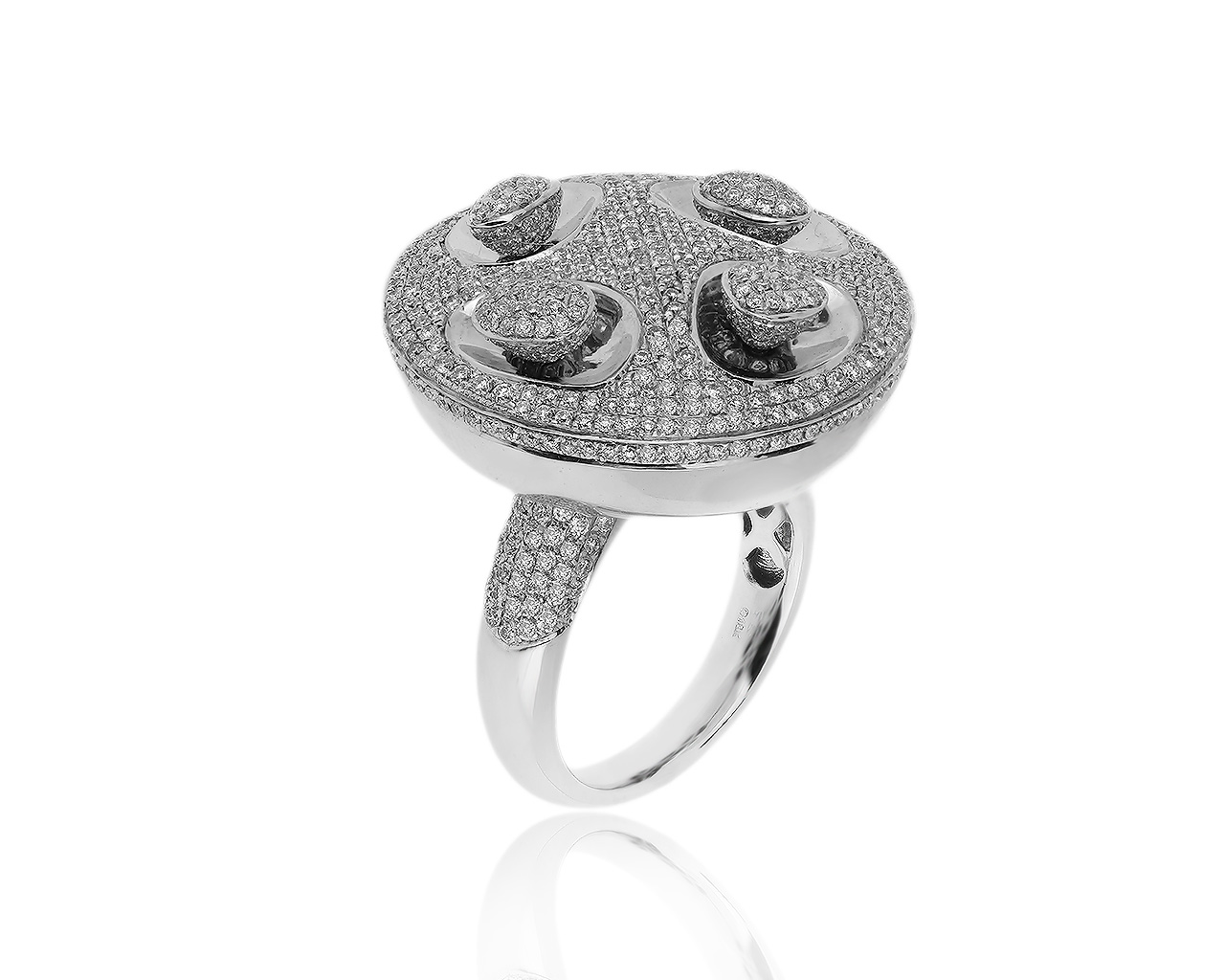 Завораживающее золотое кольцо с бриллиантами 1.89ct 080819/6