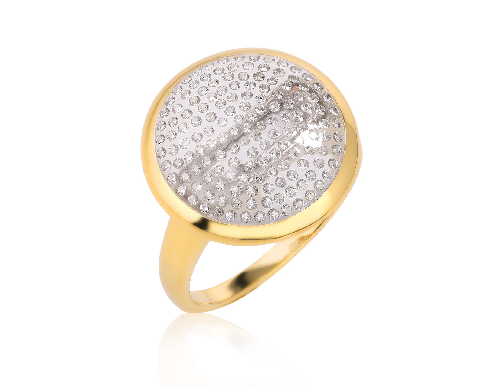 Золотое кольцо с бриллиантами 0.56ct 050226/3