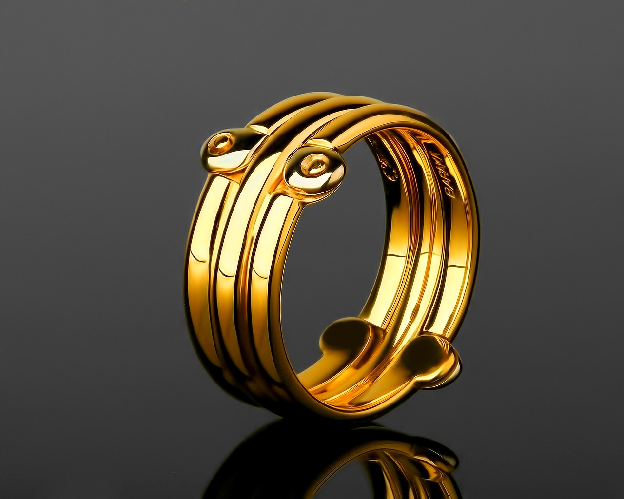 Солидное золотое кольцо Baraka 040318/4