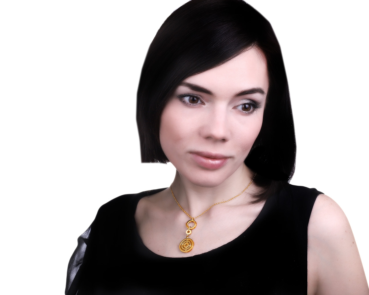 Оригинальный золотой кулон Bvlgari