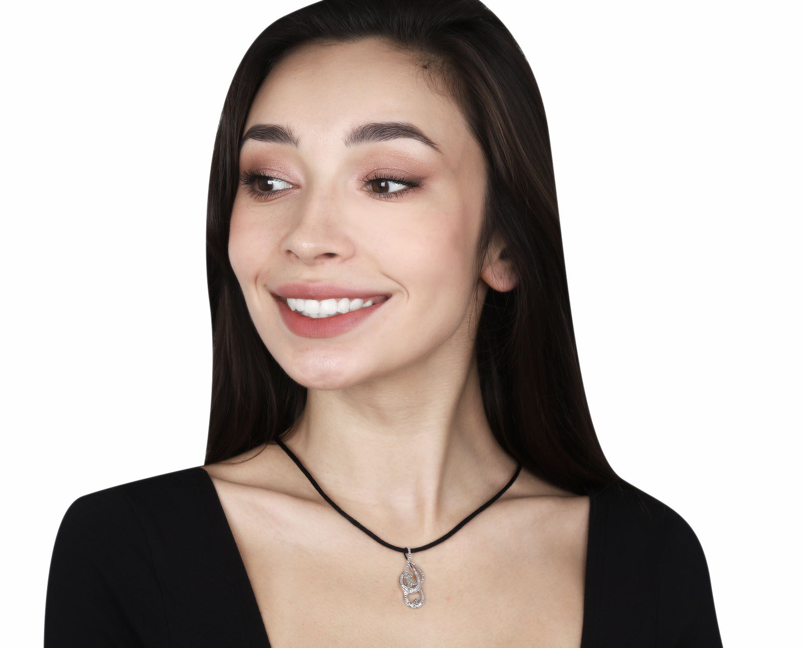 Стильный золотой кулон с бриллиантами 0.81ct