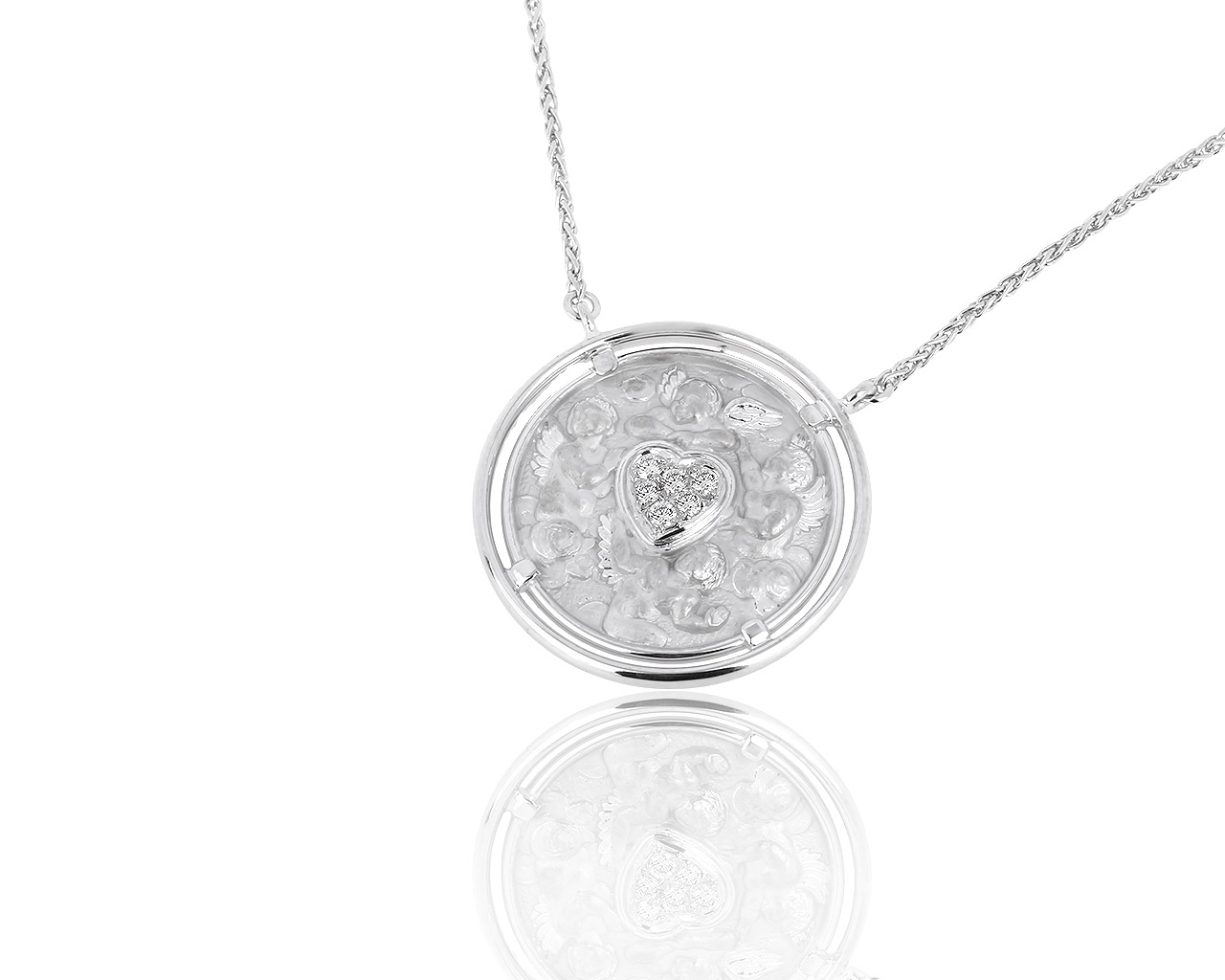 Золотой кулон с бриллиантами Carrera y Carrera Angelitos 280818/3 Золотой кулон с бриллиантами Carrera y Carrera Angelitos 280818/3