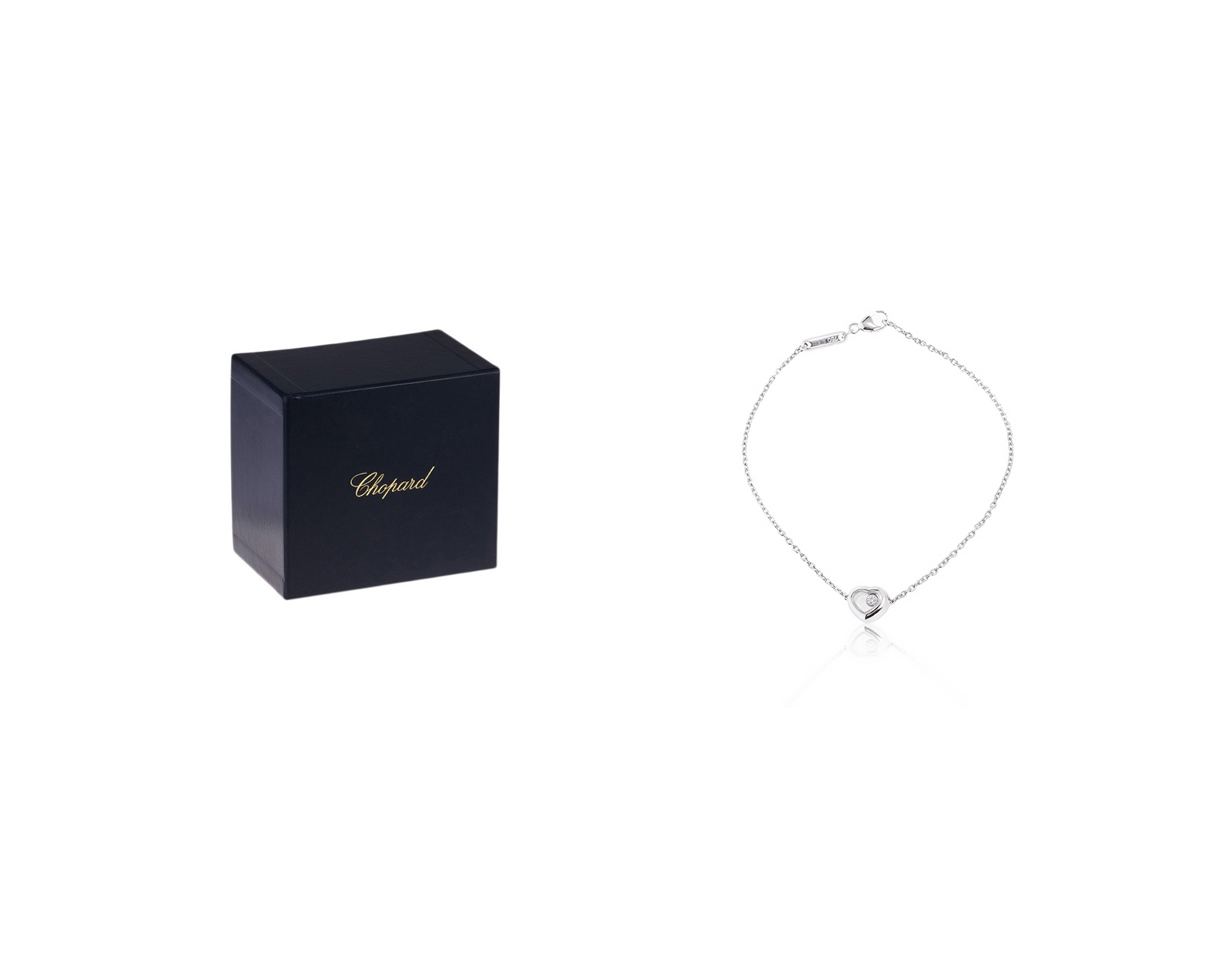 Оригинальный золотой браслет Chopard Happy Diamonds