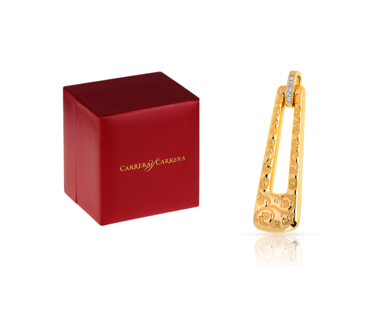 Золотая подвеска с бриллиантами 0.25ct Carrera y Carrera