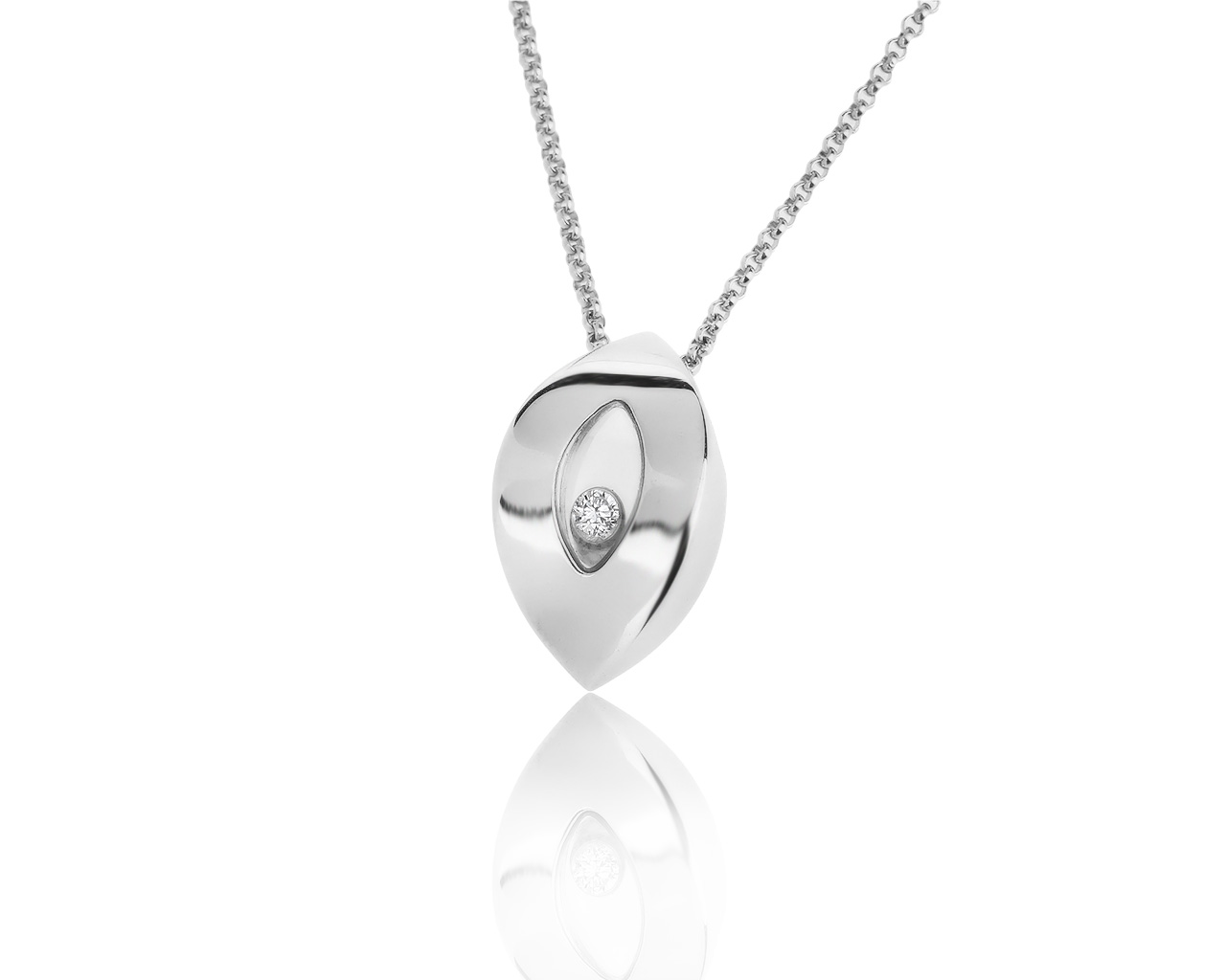 Оригинальный золотой кулон с бриллиантом 0.10ct Chopard 190120/2