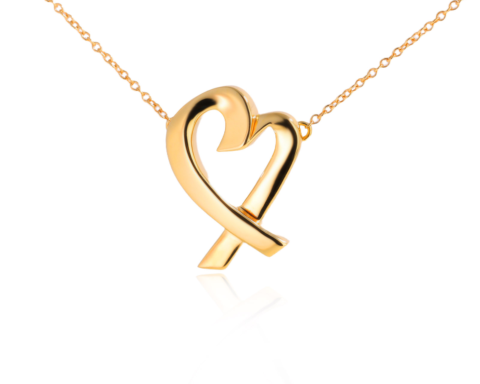 Оригинальное золотое колье Tiffany&Co Paloma Picasso Loving Heart 221225/5