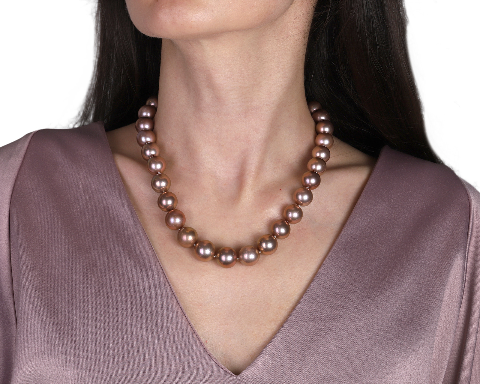 Золотое ожерелье с жемчугом и бриллиантами 0.87ct Evgeny Matveev