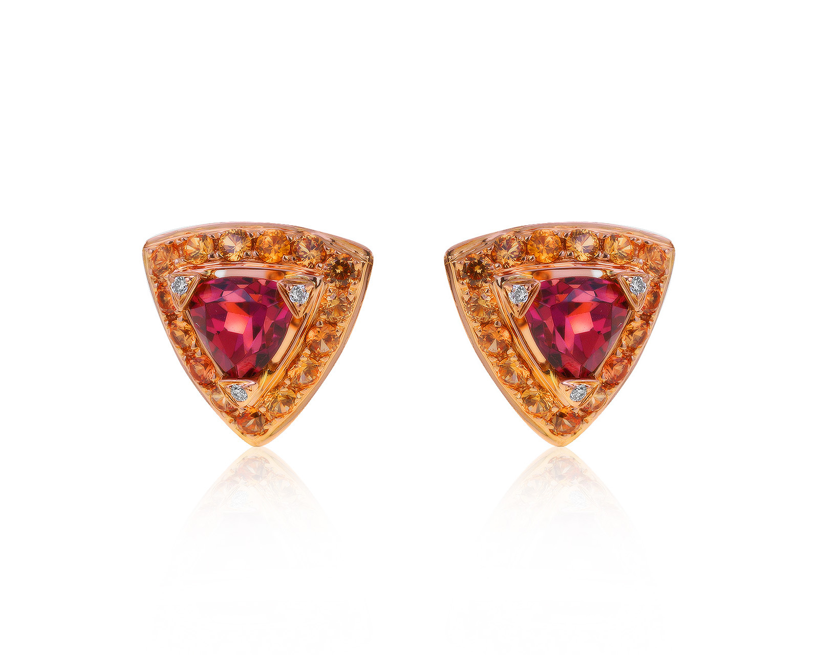 Оригинальные золотые серьги с турмалинами 1.05ct Mauboussin Dream And Love