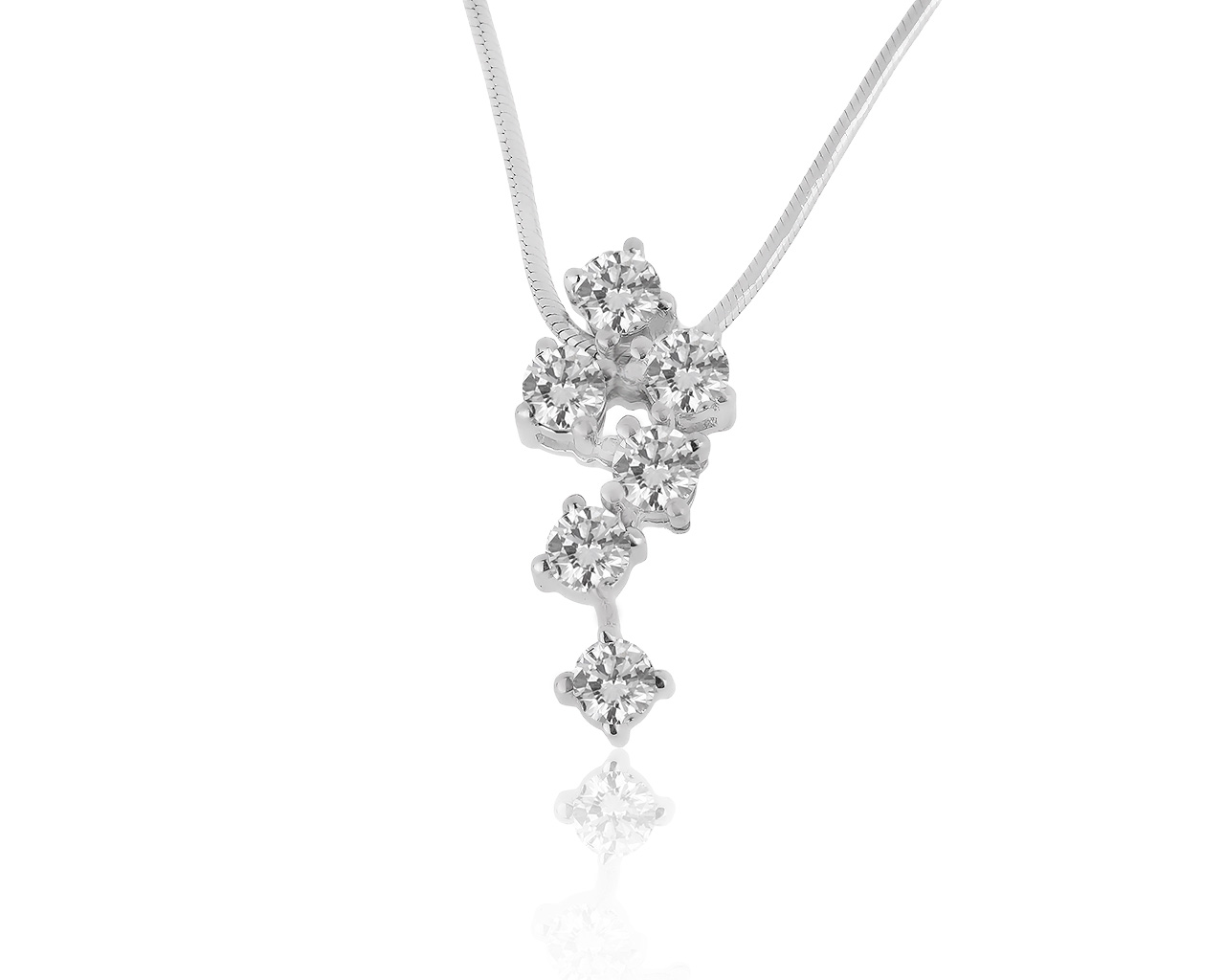 Роскошный золотой кулон с бриллиантами 0.54ct