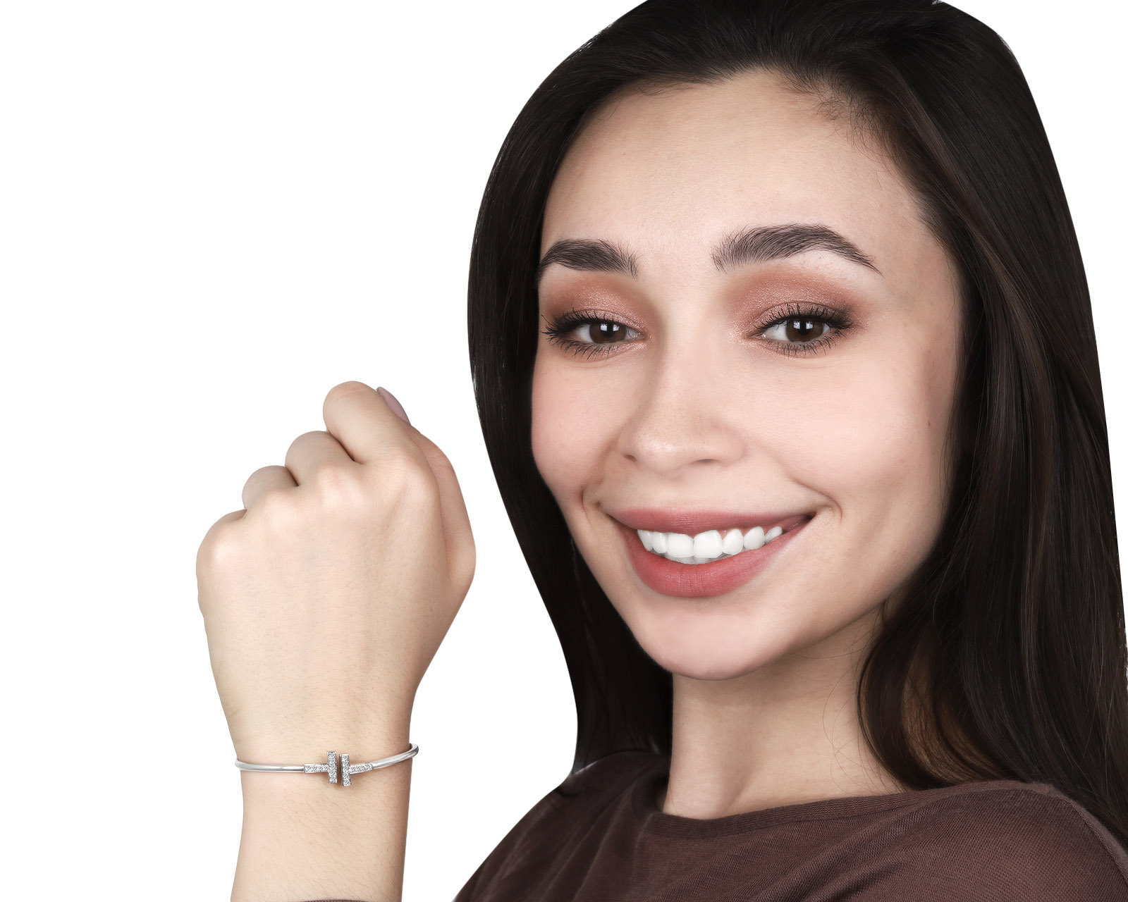 Оригинальный золотой браслет с бриллиантами 0.22ct Tiffany&Co T