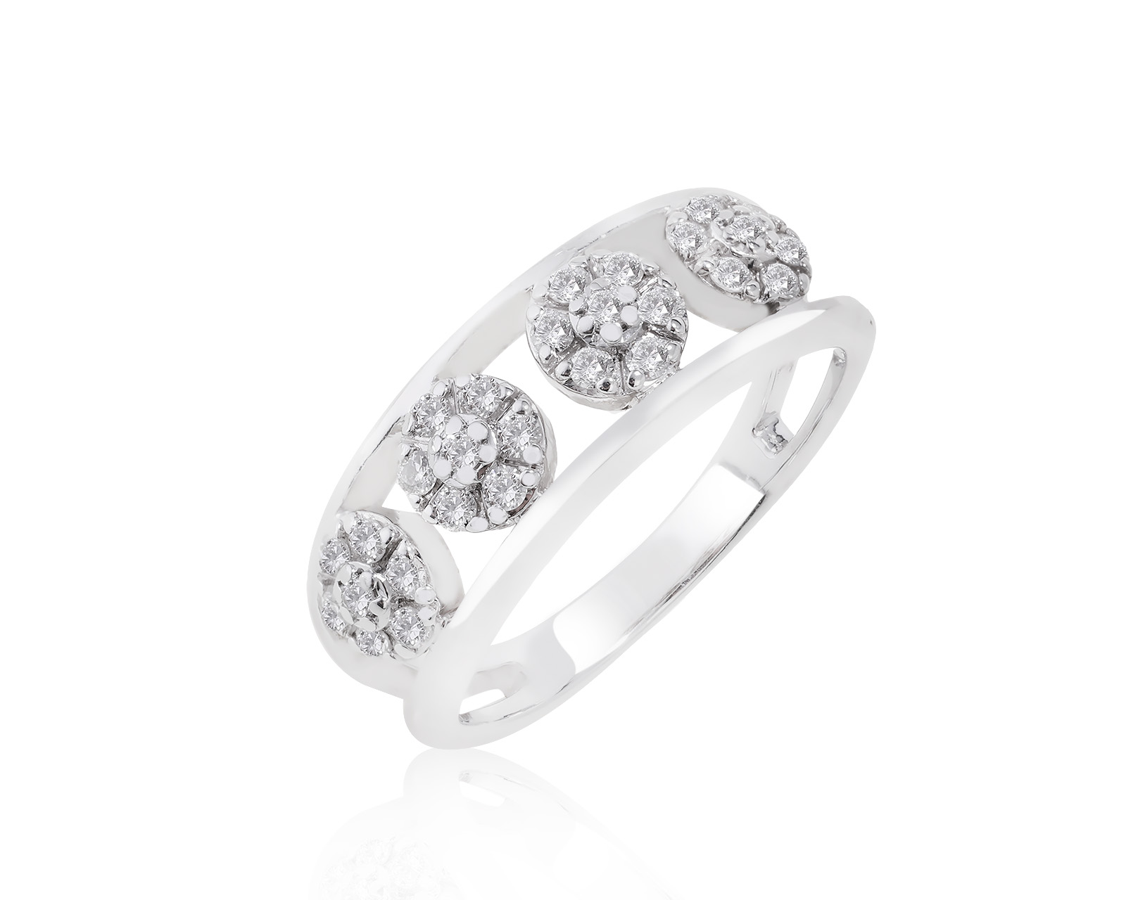 Прелестное золотое кольцо с бриллиантами 0.34ct 020622/12
