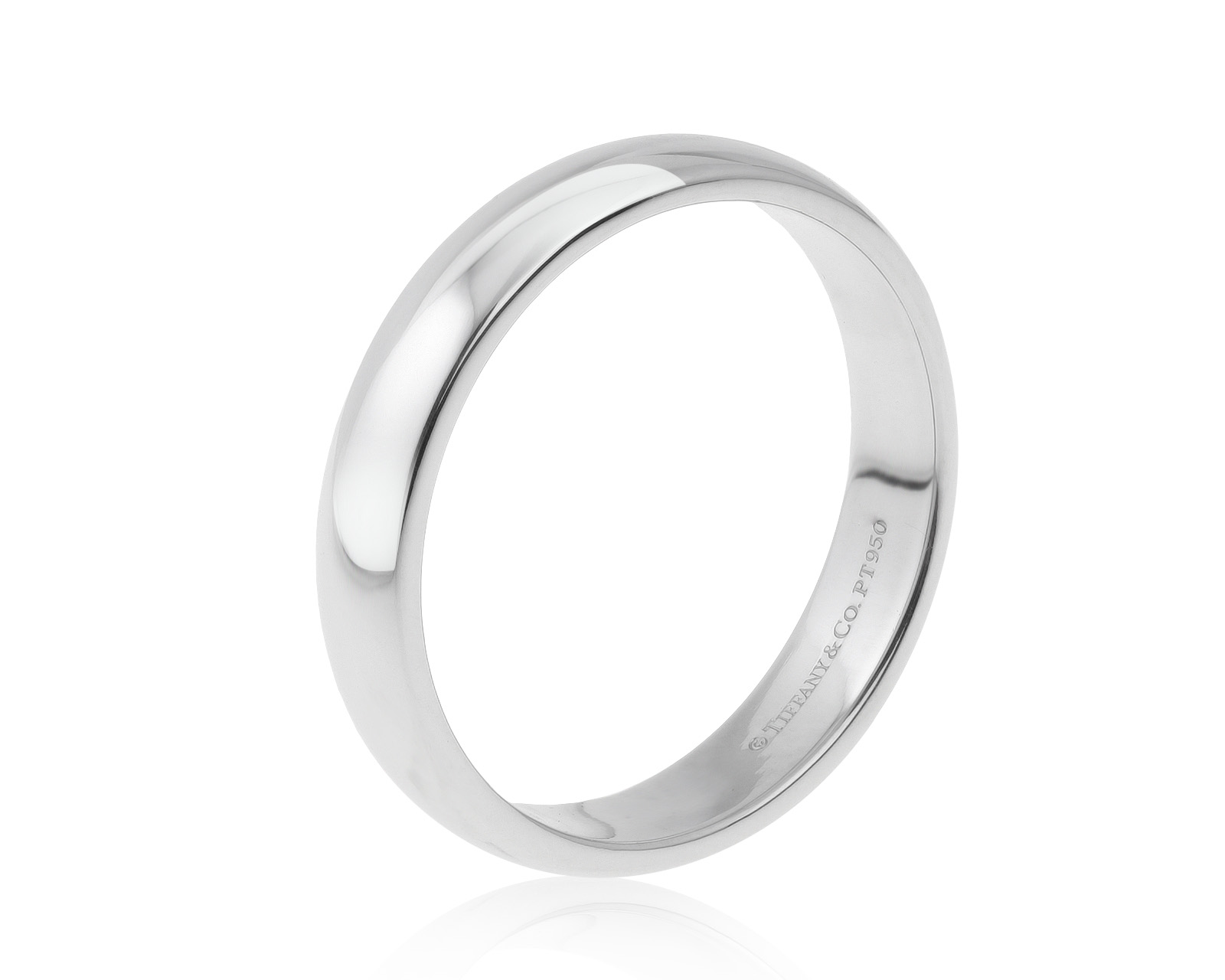 Оригинальное платиновое кольцо Tiffany&Co Classic 110521/9