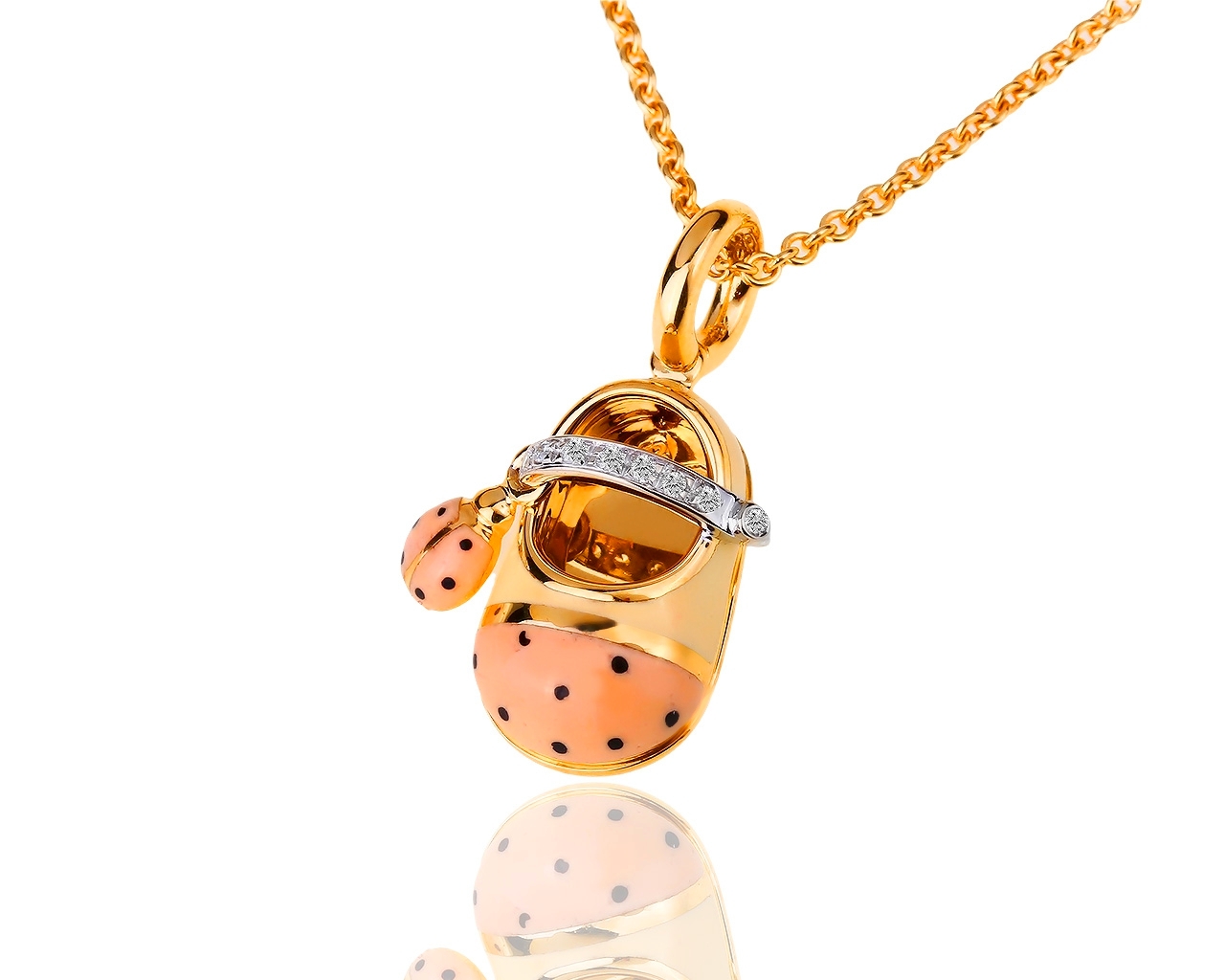 Золотая подвеска с бриллиантами 0.37ct Aaron Basha 071218/2