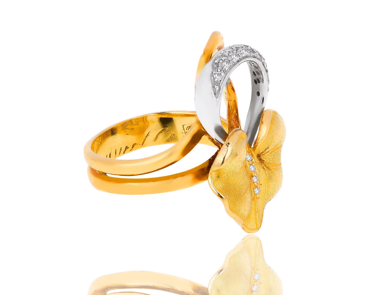 Изящное золотое кольцо с бриллиантами Annamaria Cammilli
