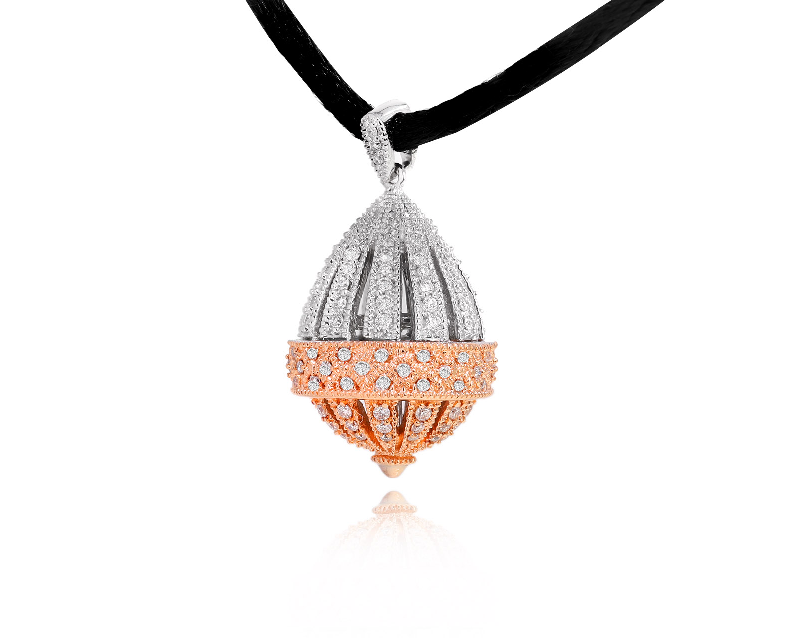 Золотой кулон с бриллиантами 0.51ct