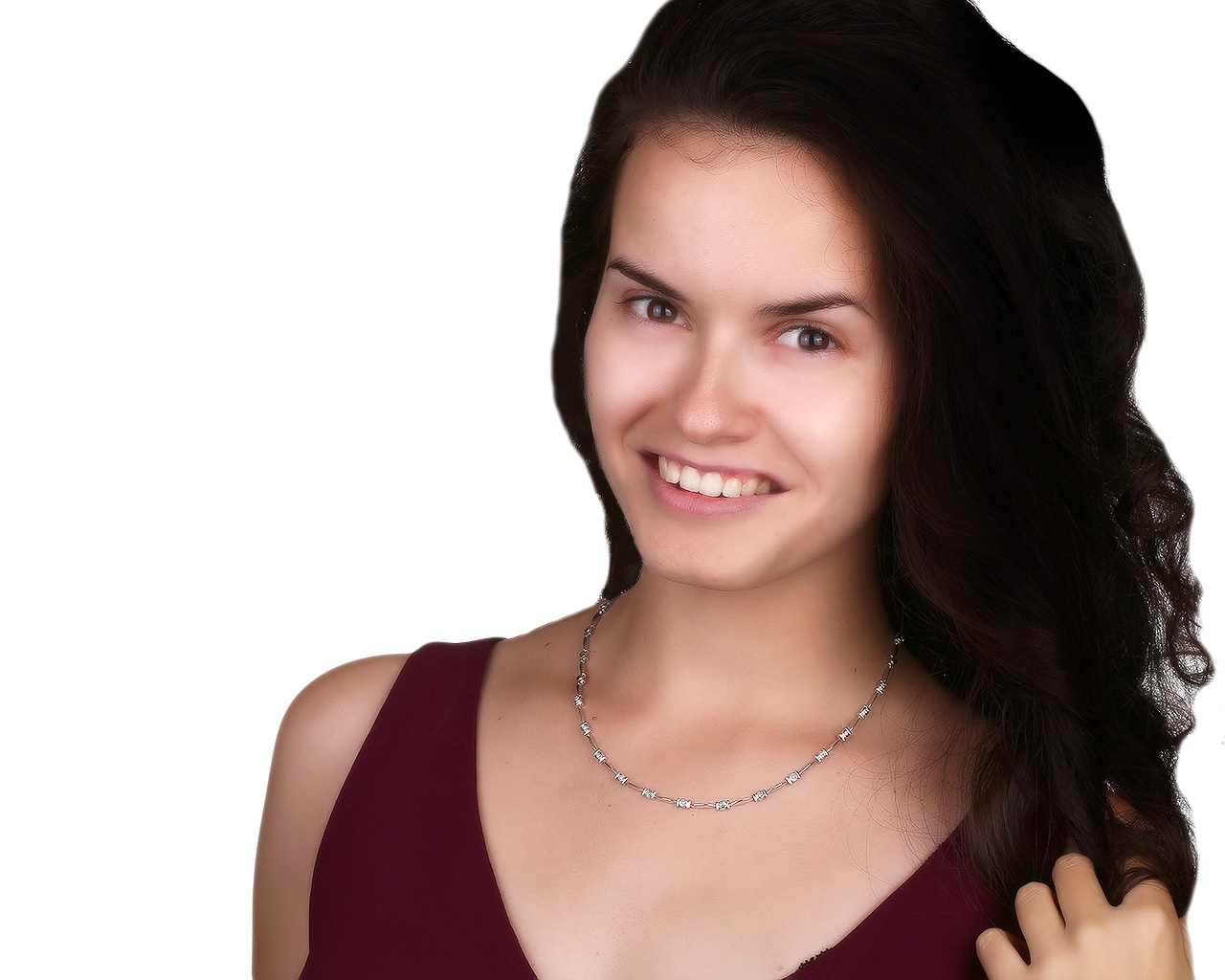 Изысканное золотое колье с бриллиантами 0.38ct