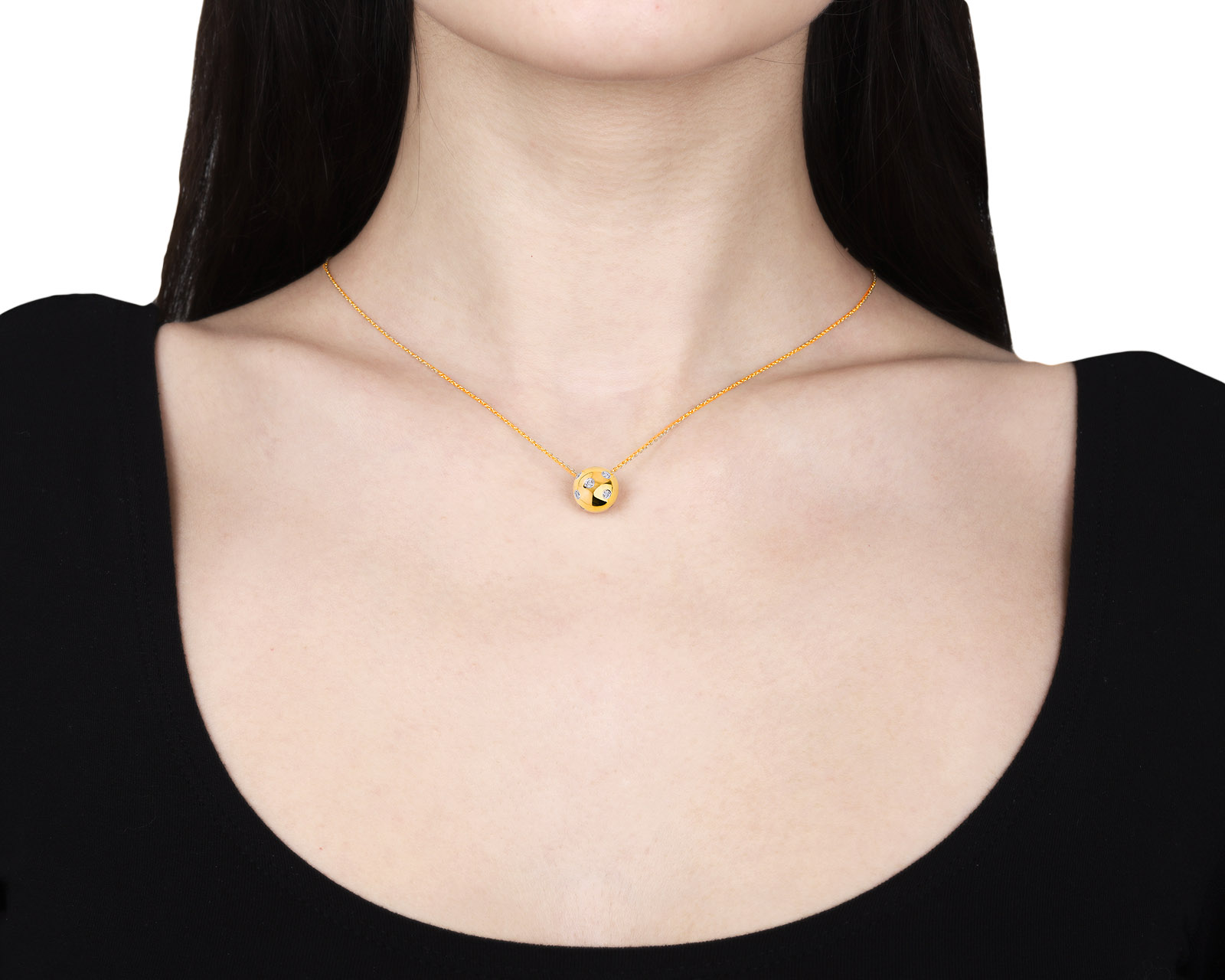 Оригинальный золотой кулон с бриллиантами 0.14ct Tiffany&Co Etoile