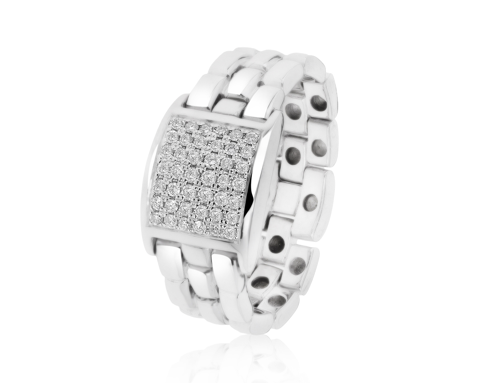 Безупречное золотое кольцо с бриллиантами 0.50ct 081221/4