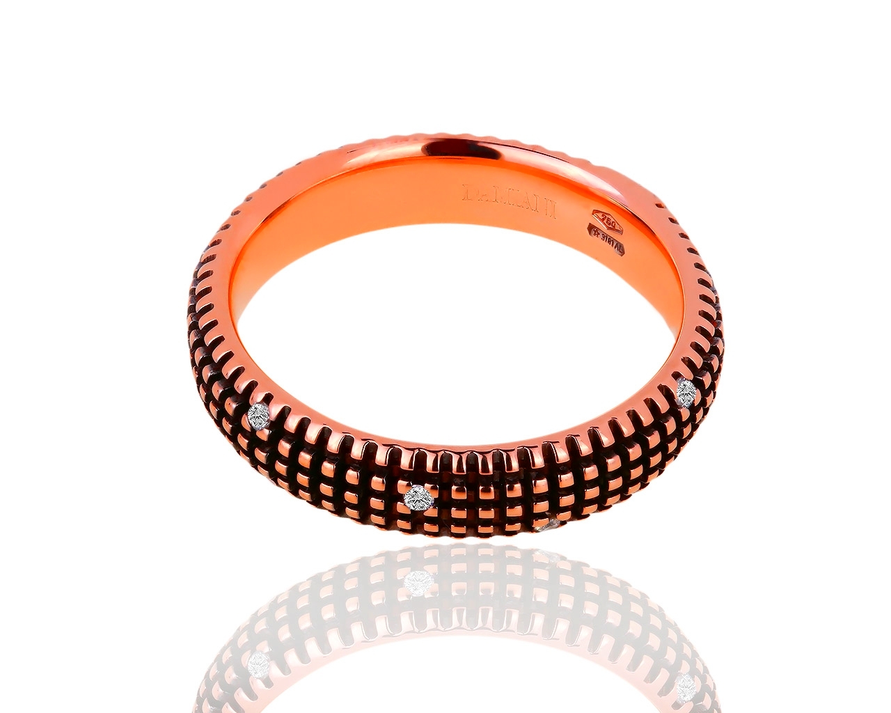 Золотое кольцо с бриллиантами Damiani Metropolitan Dream