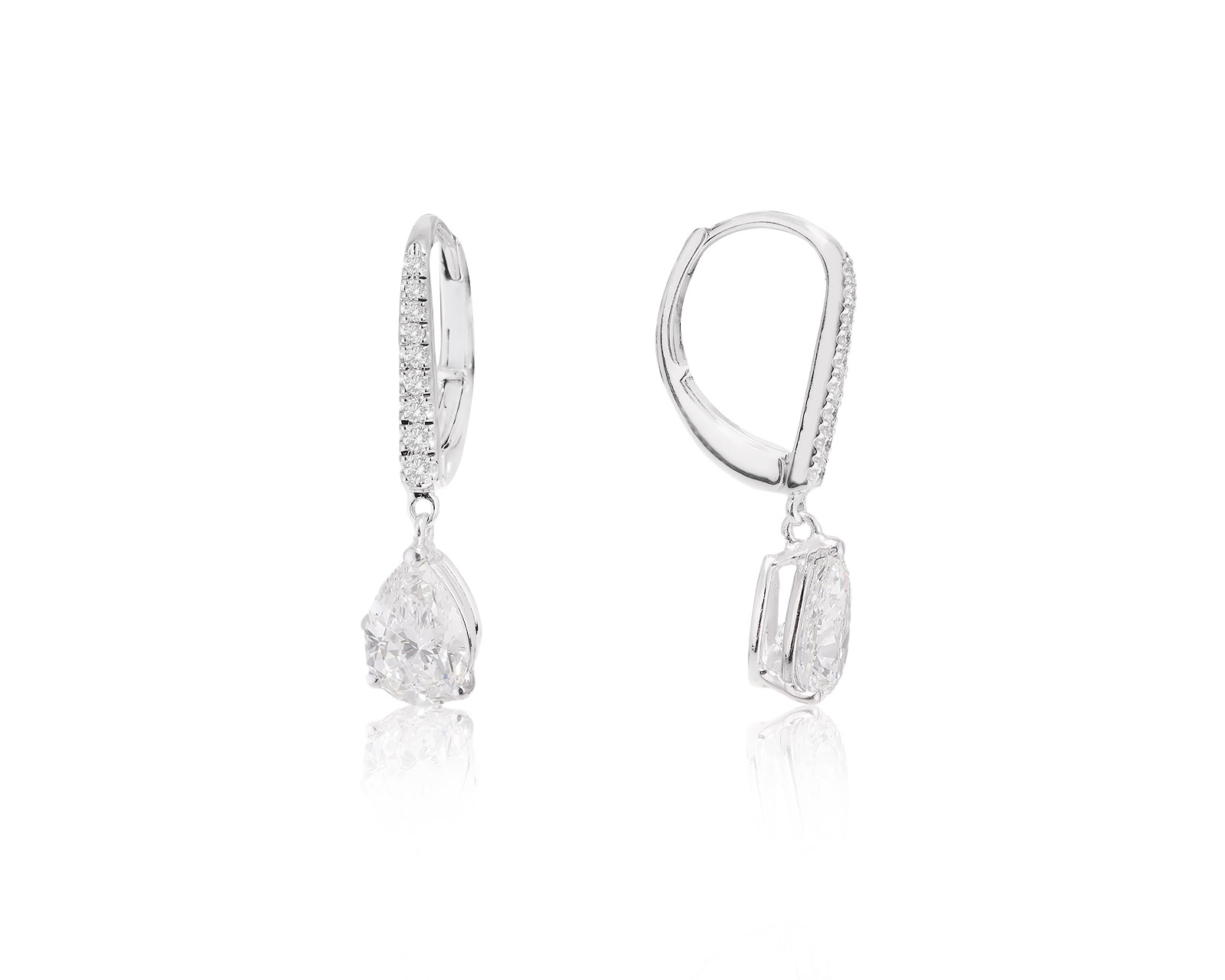 Золотые серьги с бриллиантами 2.19ct 281023/4