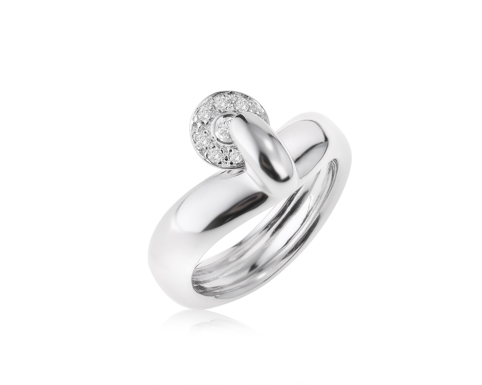 Золотое кольцо с бриллиантами 0.09ct 130723/16