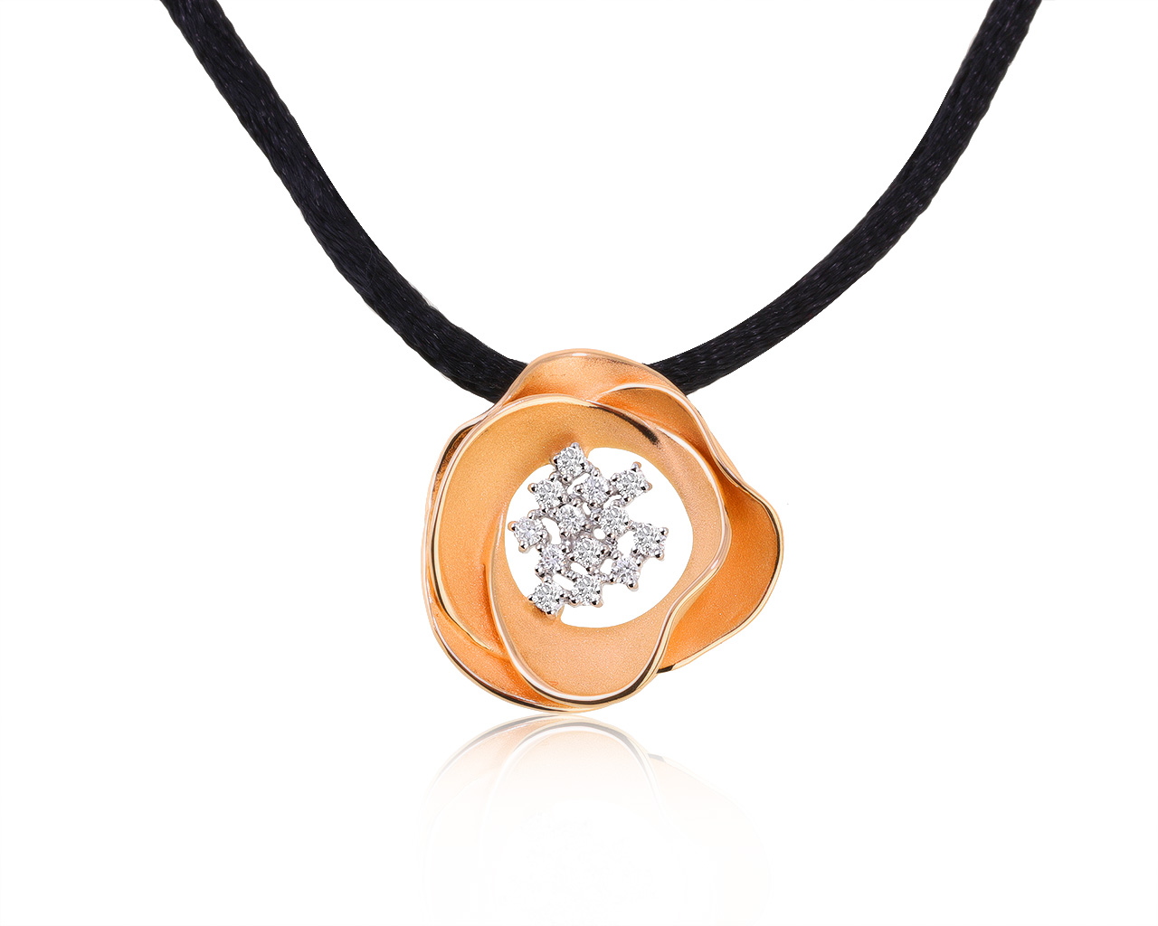 Оригинальный золотой кулон с бриллиантами 0.24ct Annamaria Cammilli Tres Jolie 100521/1