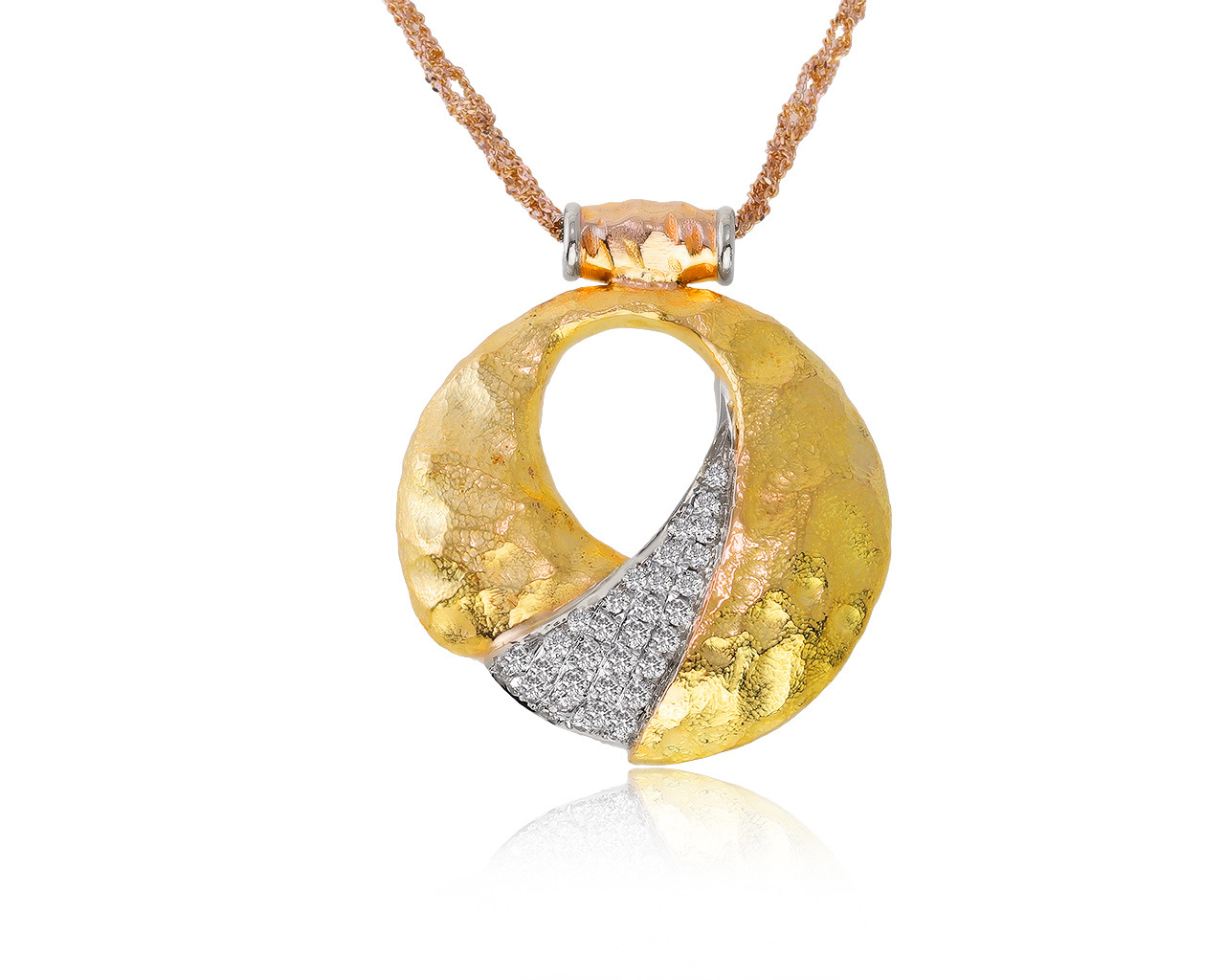 Роскошный золотой кулон с бриллиантами 0.79ct 100221/5 Роскошный золотой кулон с бриллиантами 0.79ct 100221/5