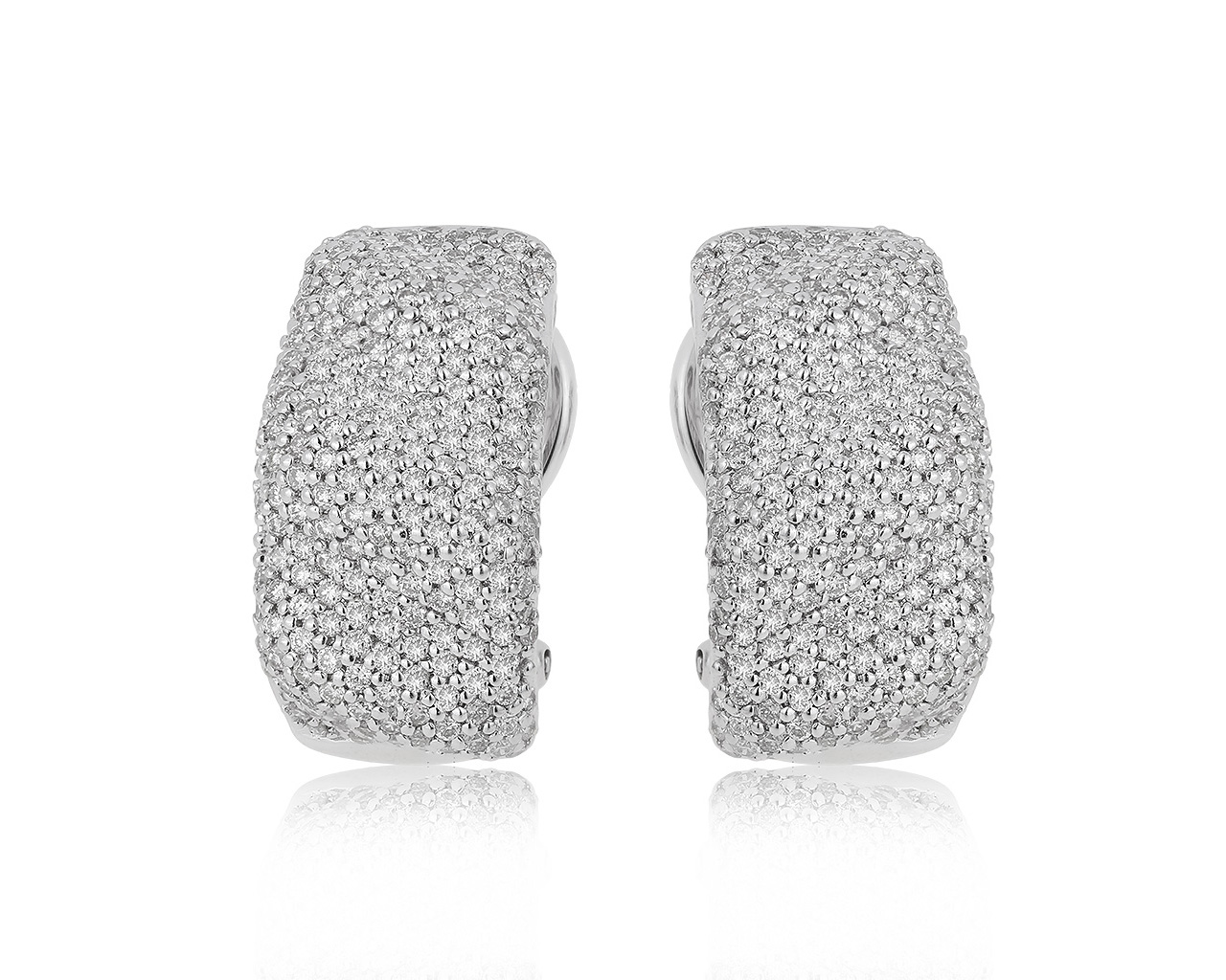 Престижные золотые серьги с бриллиантами 1.60ct 161120/4