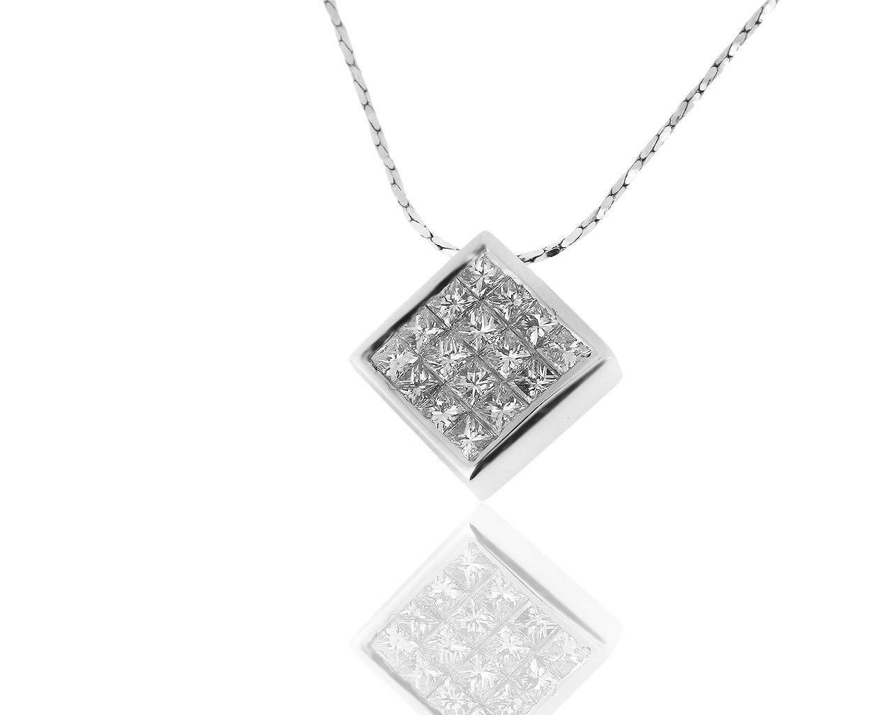 Итальянский золотой кулон с бриллиантами 1.01ct 030717/7