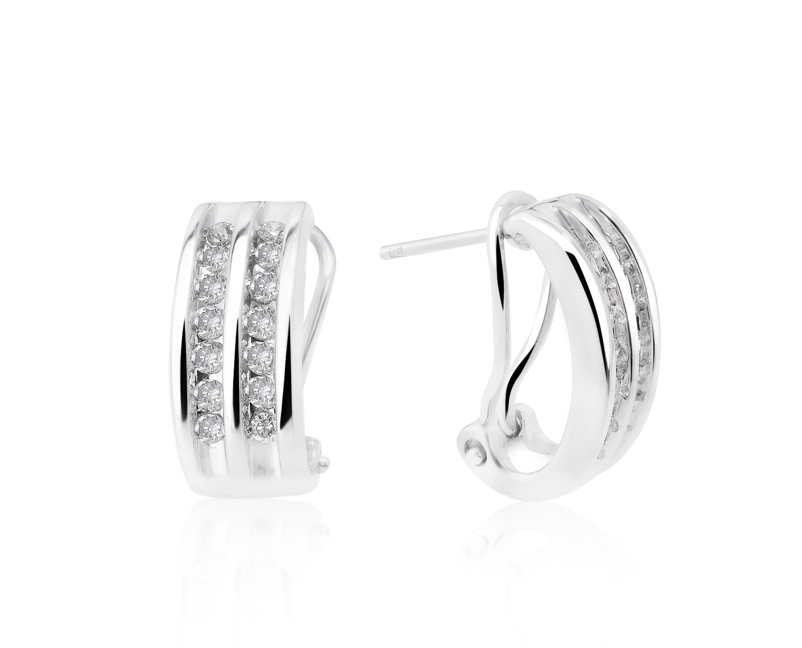 Стильные золотые серьги с бриллиантами 0.56ct 060921/5