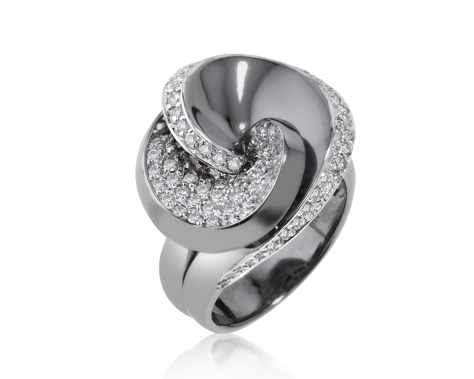 Престижное золотое кольцо с бриллиантами 0.82ct