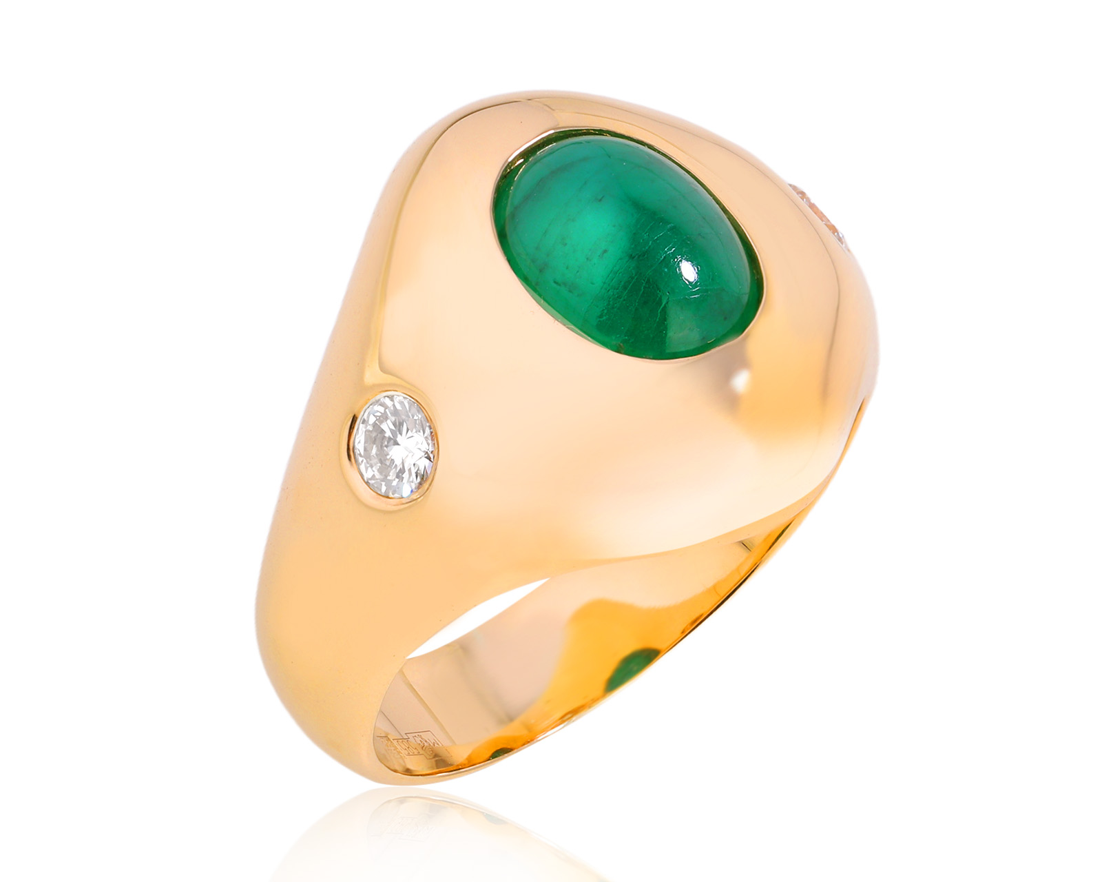 Золотое кольцо с кварцитом 1.70ct и бриллиантами 0.20ct 280225/4 Золотое кольцо с кварцитом 1.70ct и бриллиантами 0.20ct 280225/4
